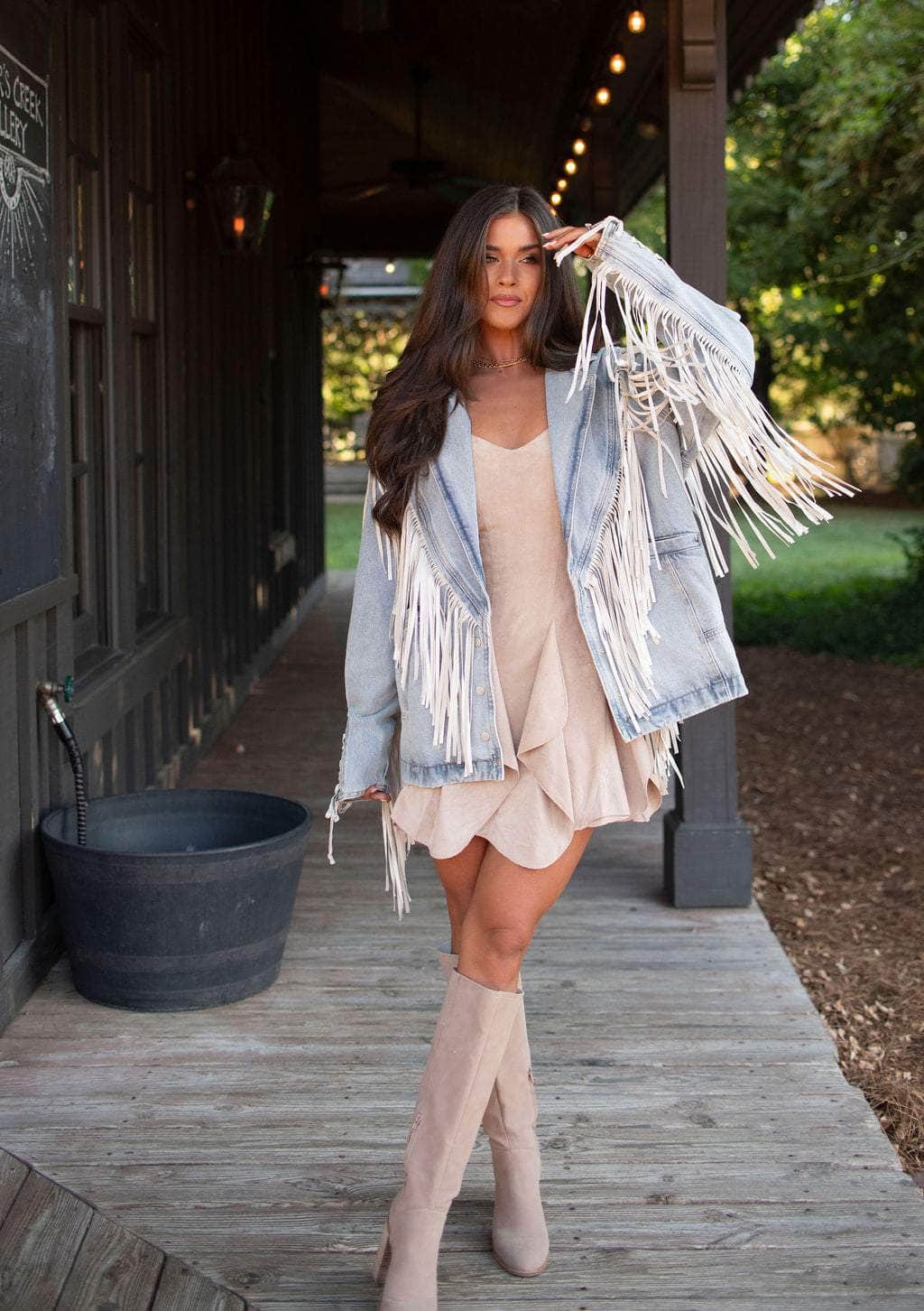 Fringe Finale Denim Jacket