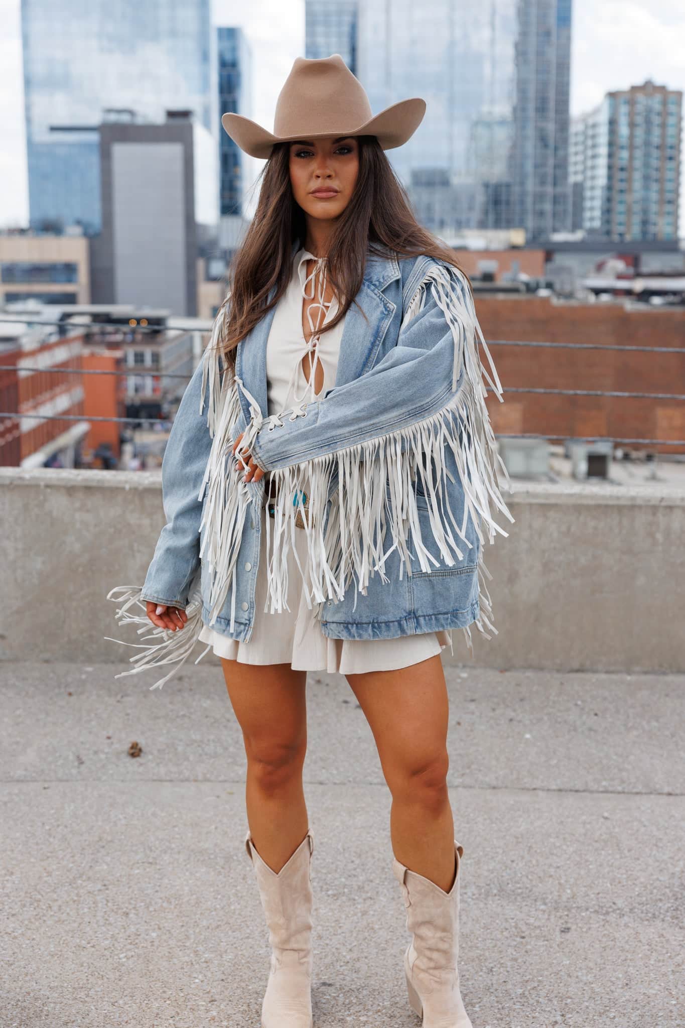Fringe Finale Denim Jacket