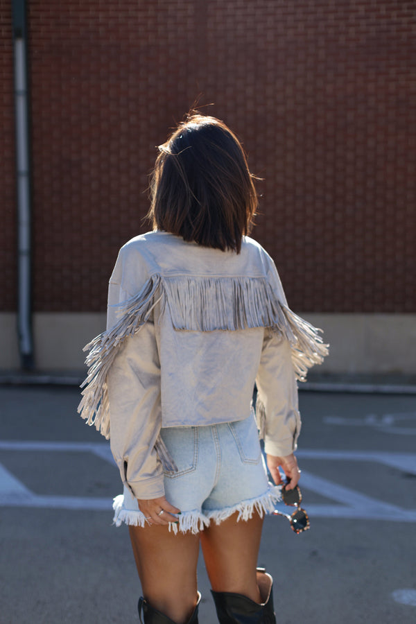 Fringe Suede Jacket