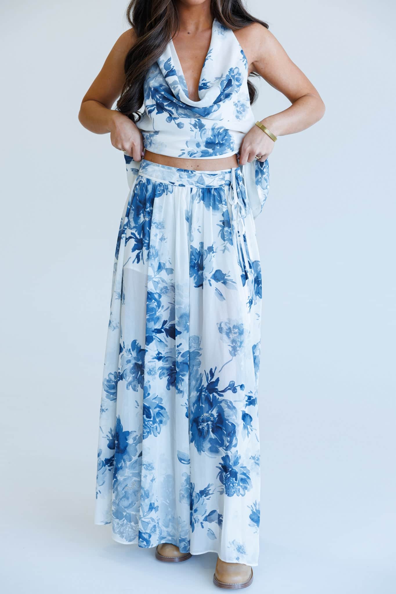 Brushstroke Blooms Skirt