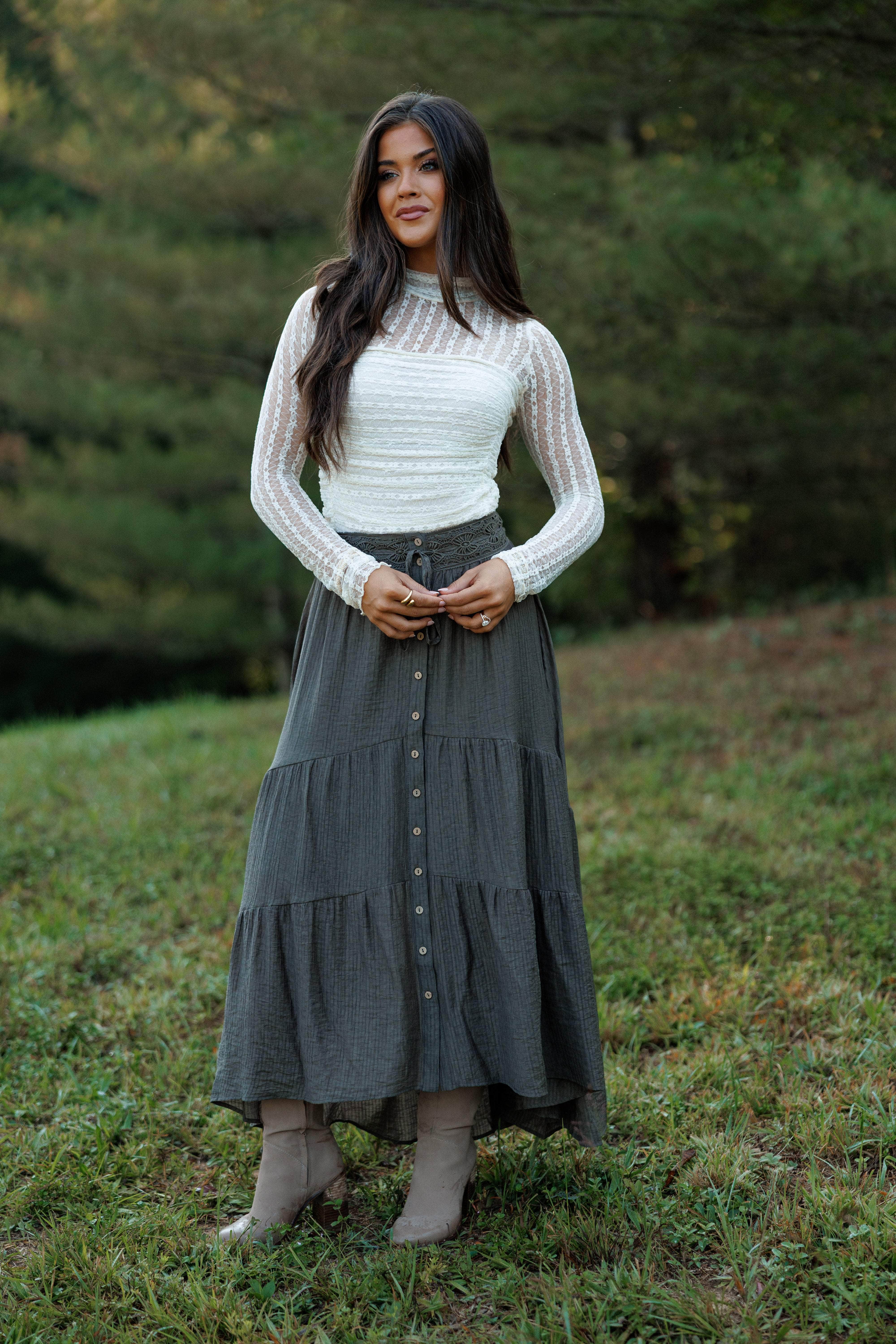 Falling Grace Maxi Skirt