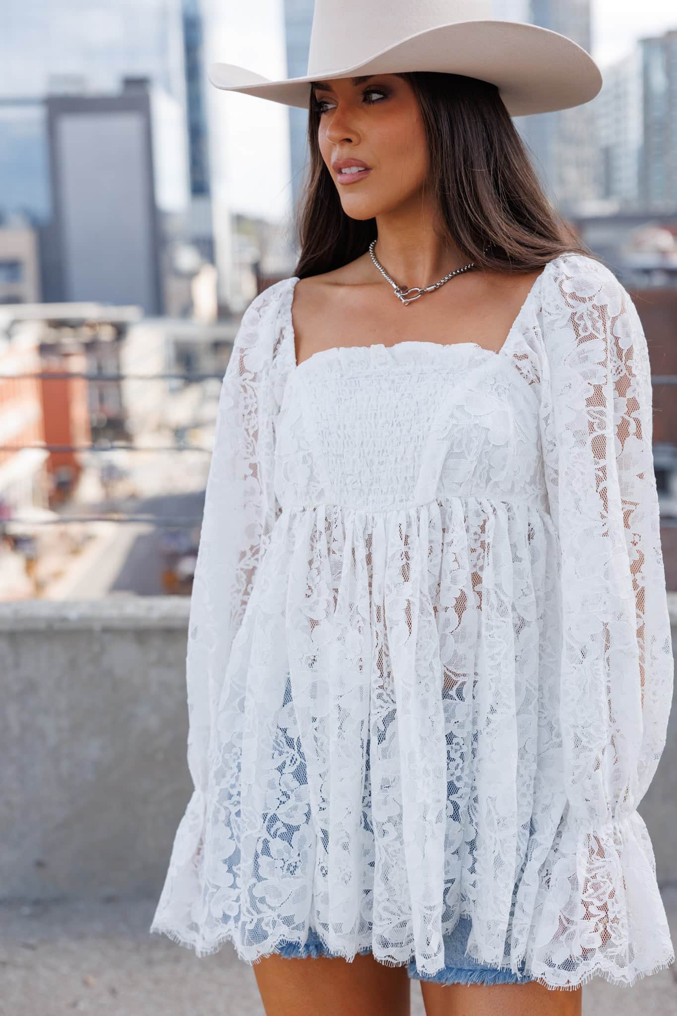 Promesa Women's Daydreamer Lace Top, Cream Size S Promesa Women's Daydreamer Lace Top, Cream Size S