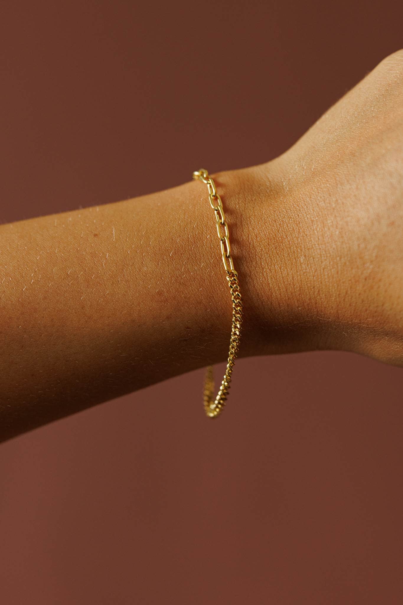 Gold Dual Chain Bracelet