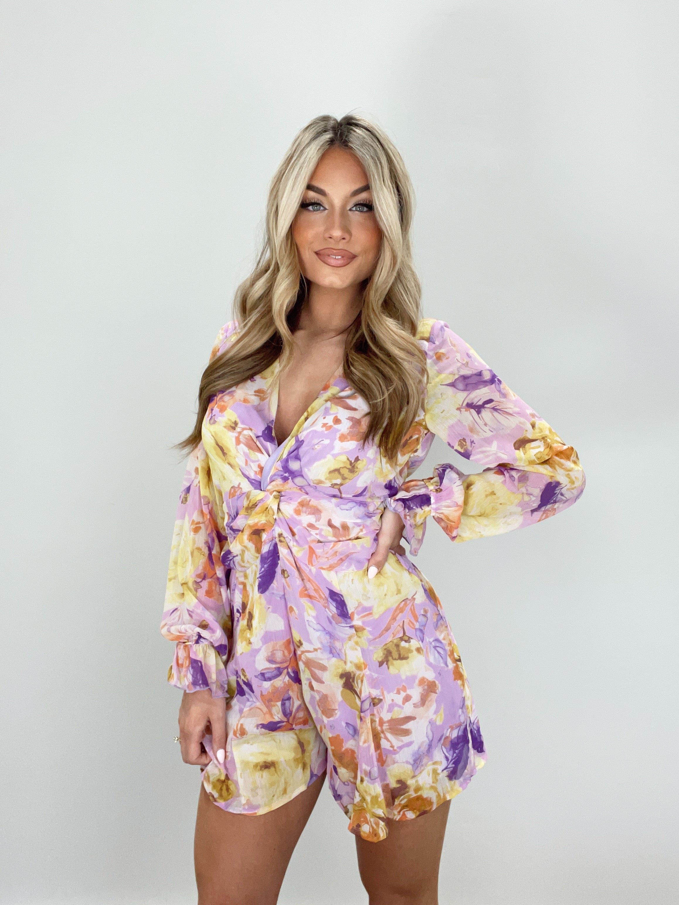 Golden Lilac Romper Promesa