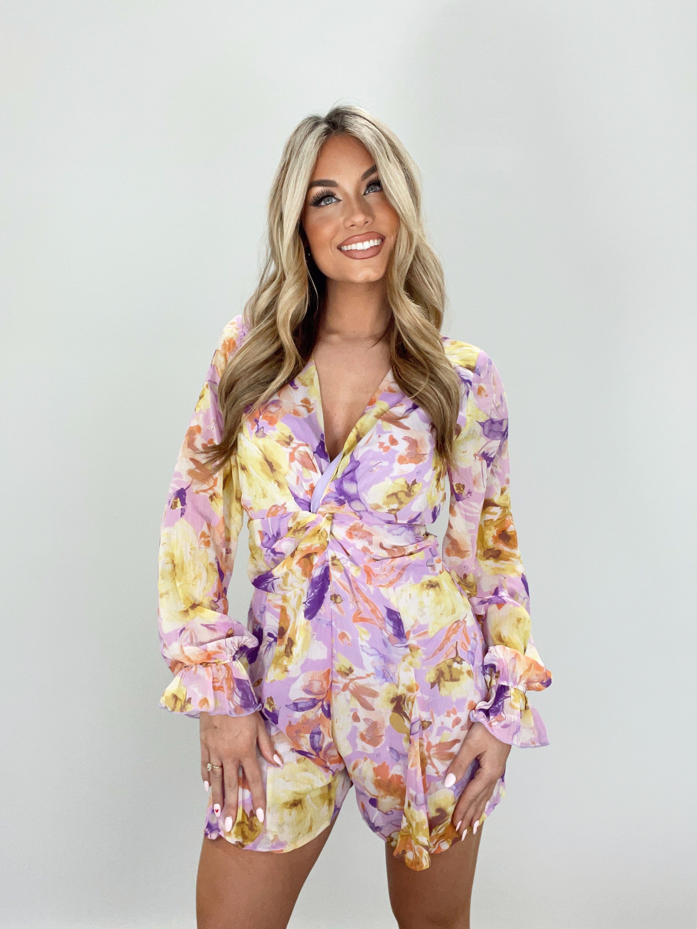 Golden Lilac Romper Promesa