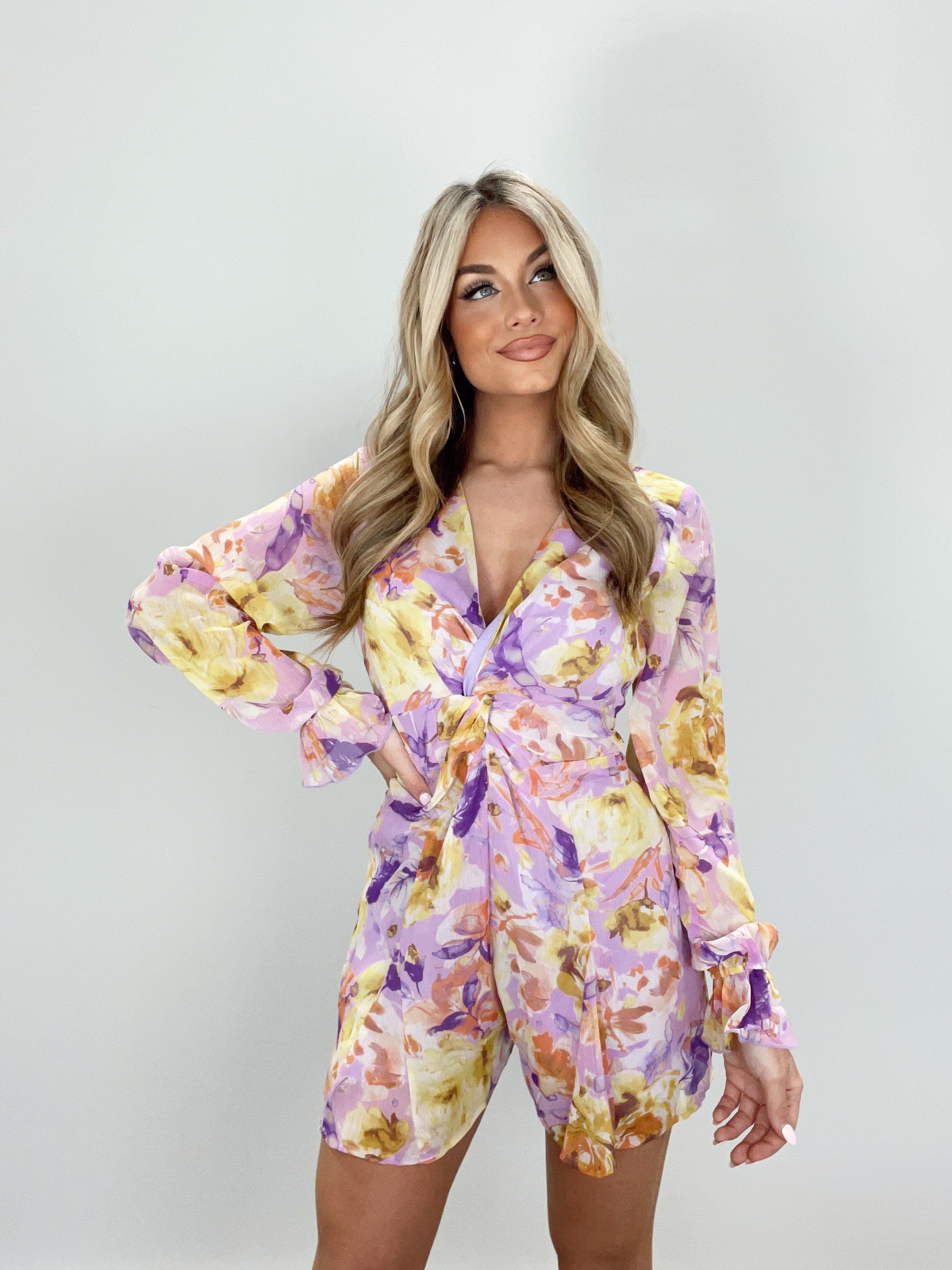 Golden Lilac Romper Promesa