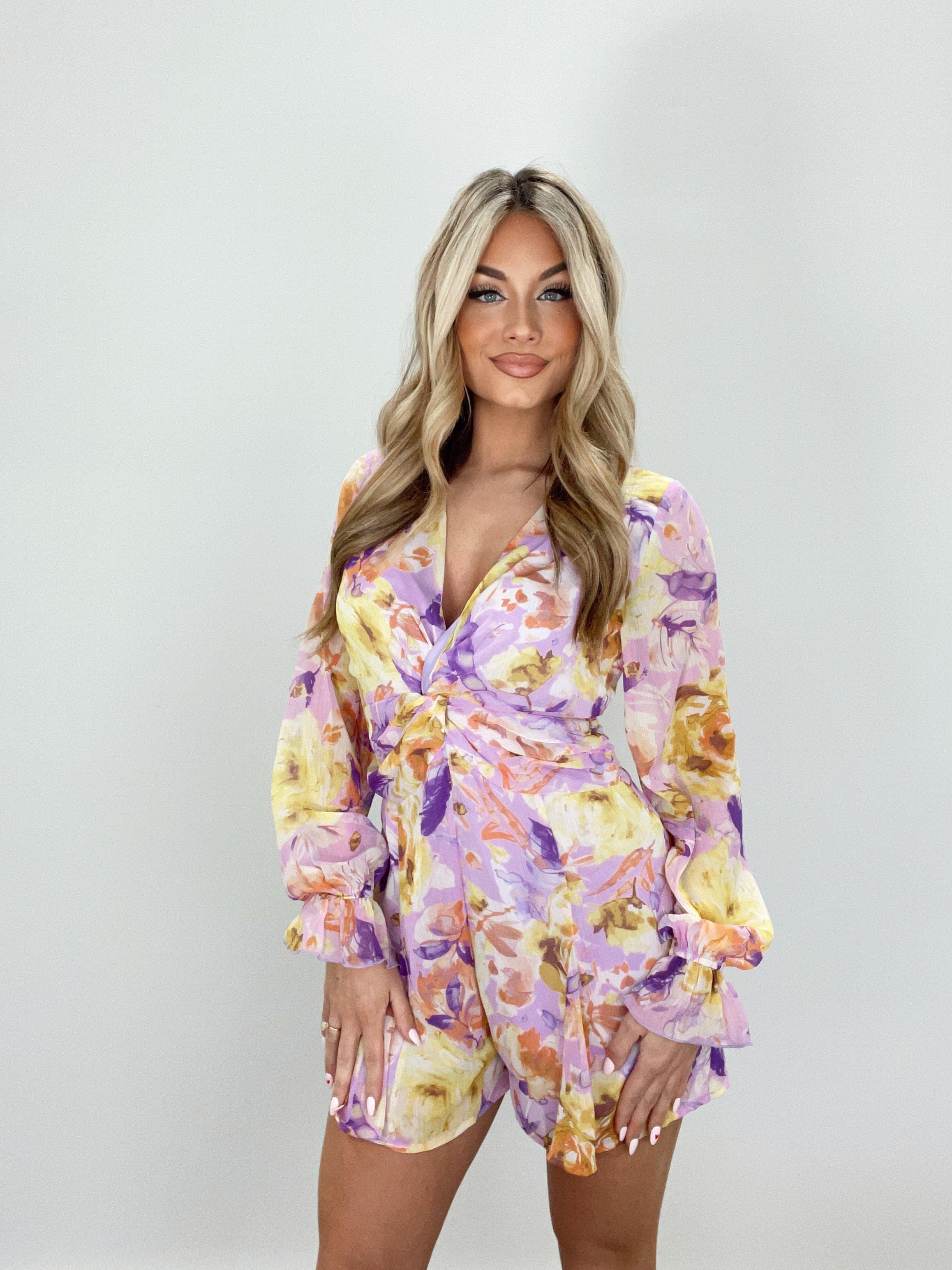 Golden Lilac Romper Promesa