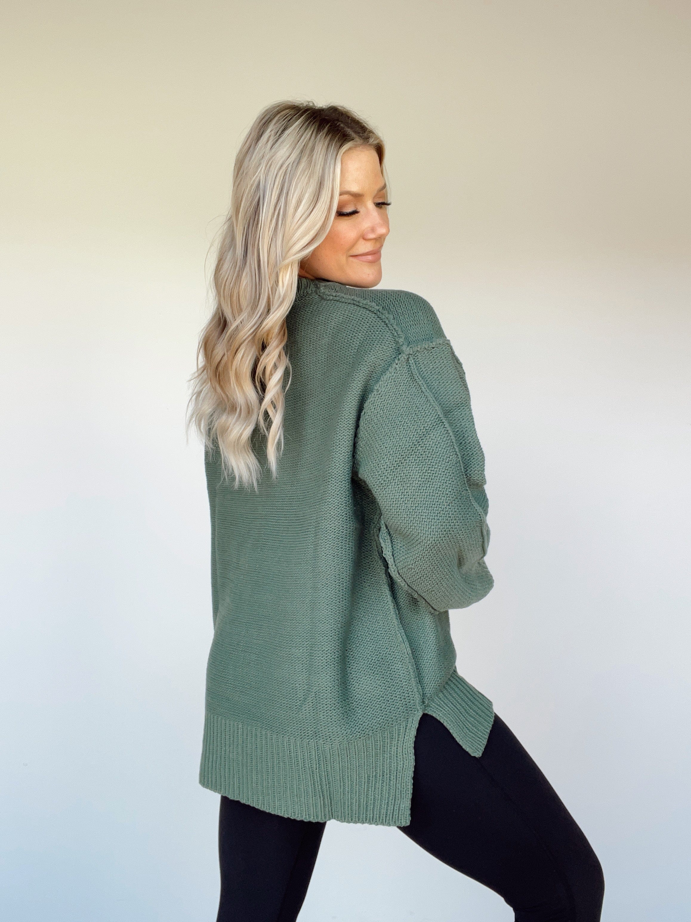 GTC0625-LA pine green sweater Promesa