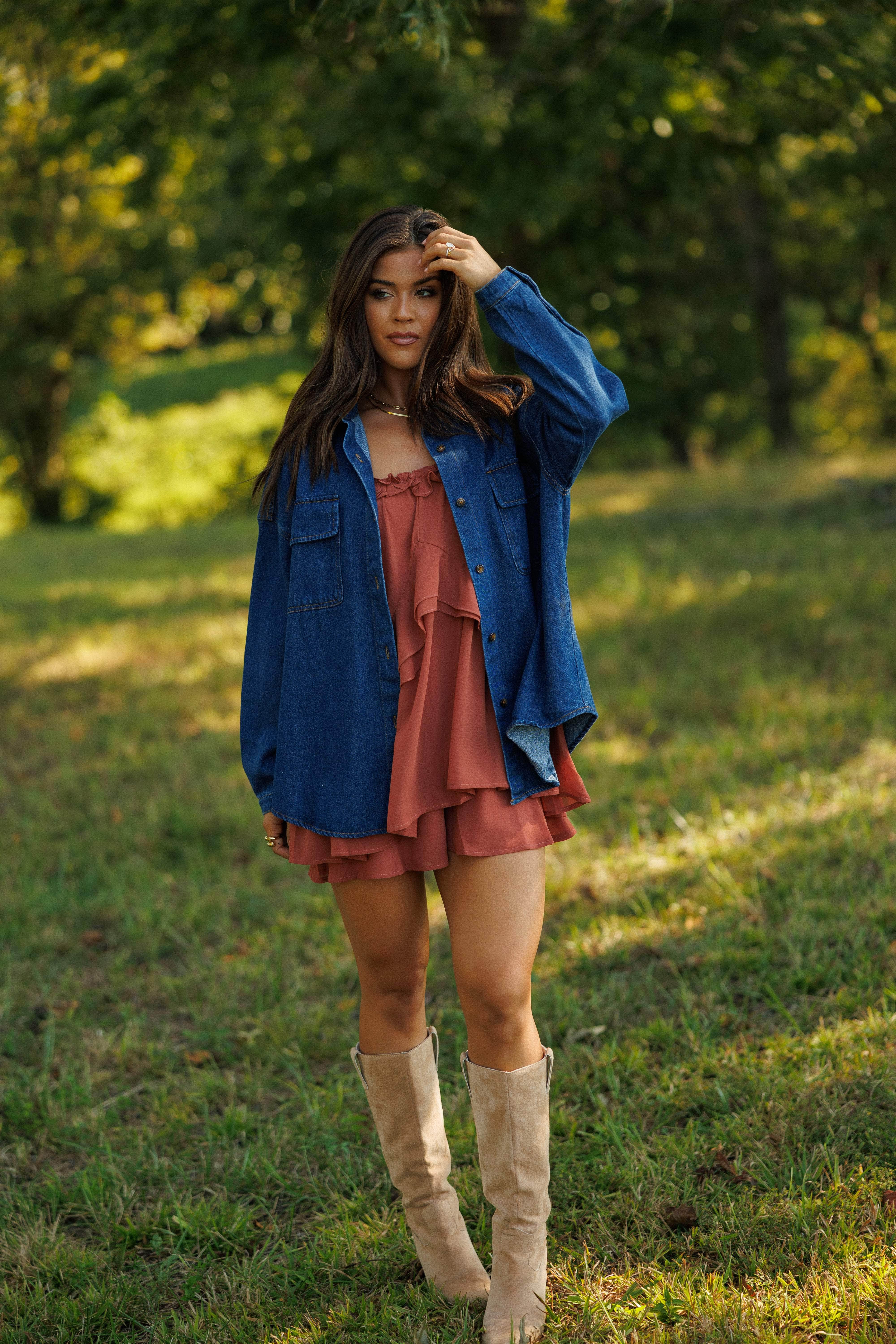 Willow Blues Denim Top