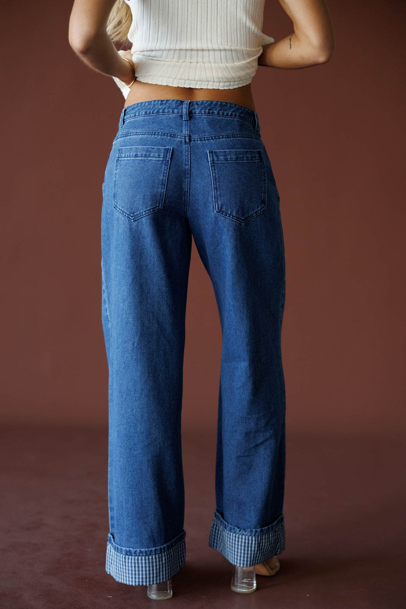Hadley Mid Rise Cuff Denim