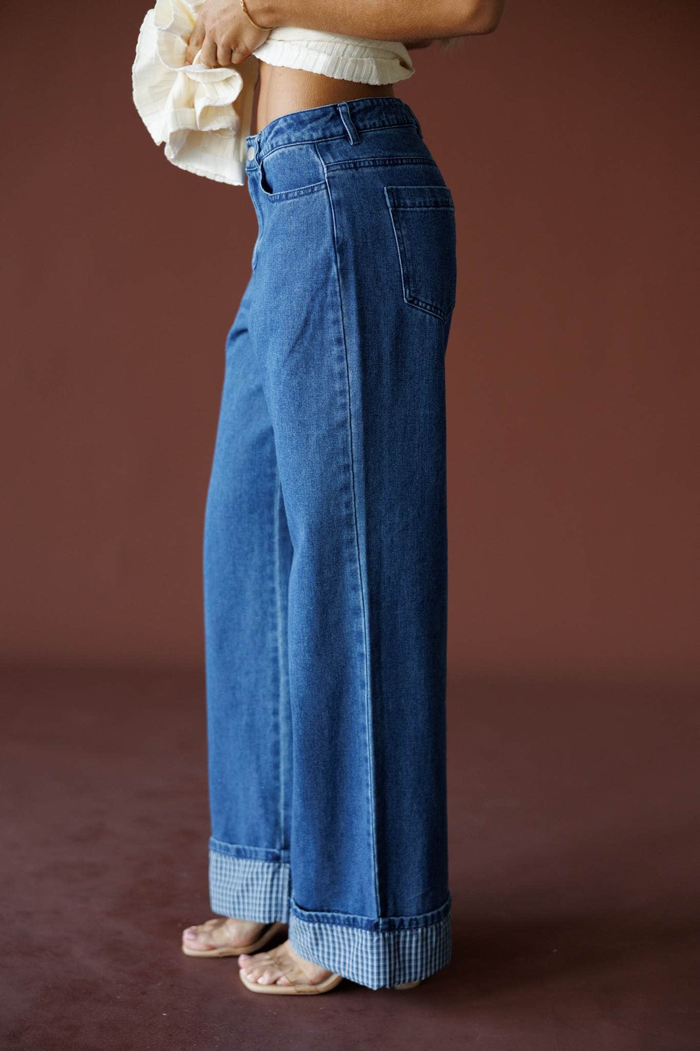 Hadley Mid Rise Cuff Denim