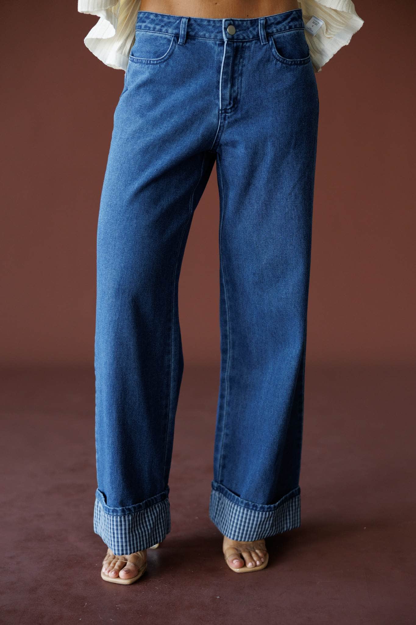 Hadley Mid Rise Cuff Denim