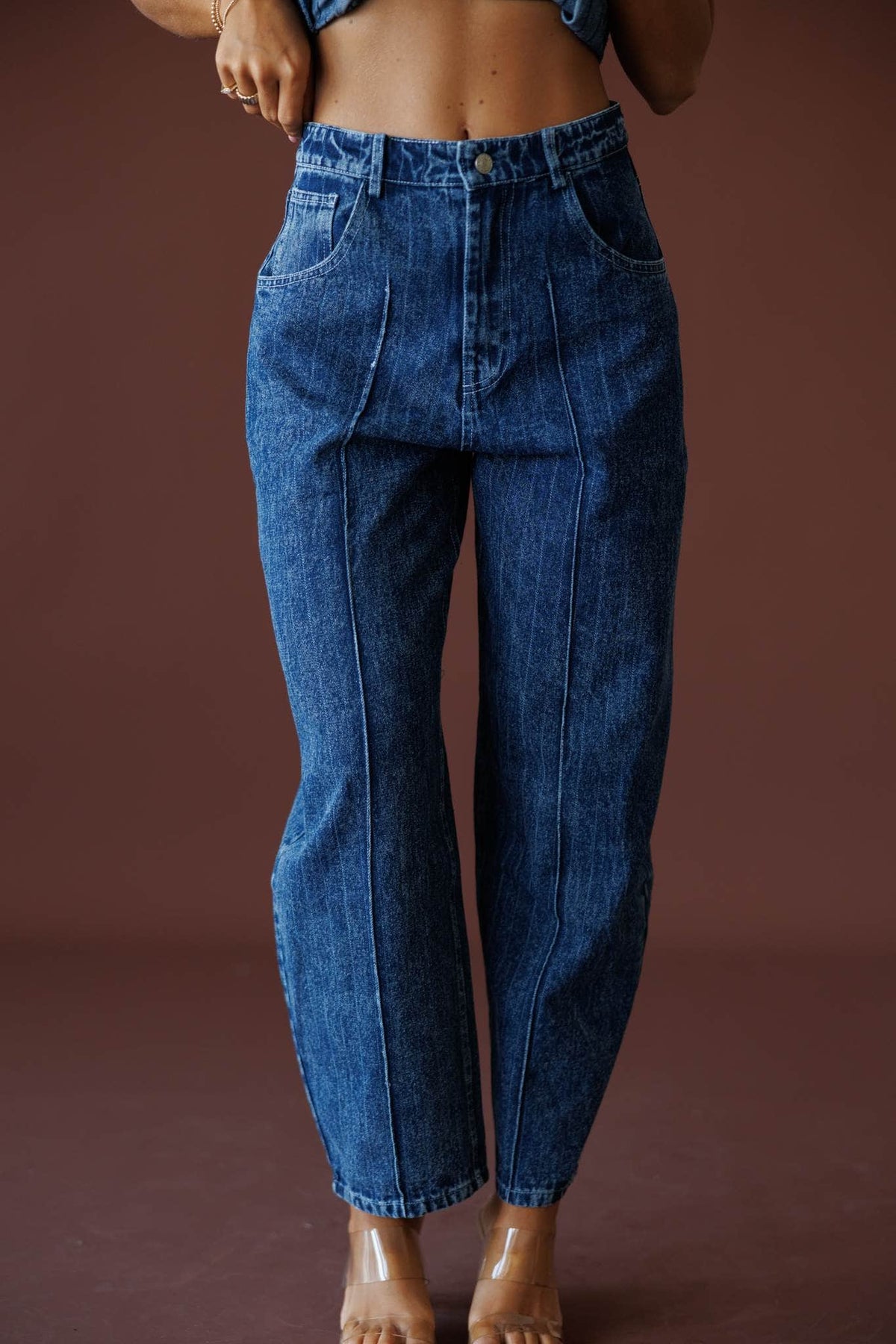 Harbor Lights Striped Denim Pants