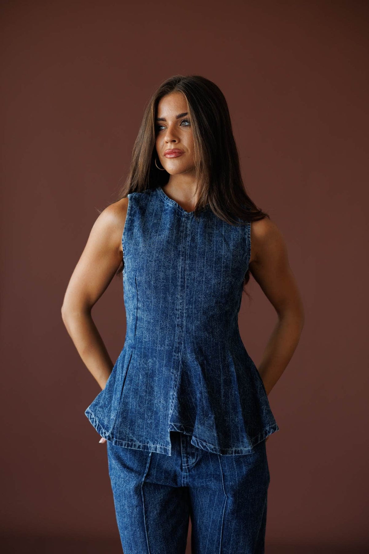 Harbor Lights Striped Denim Top