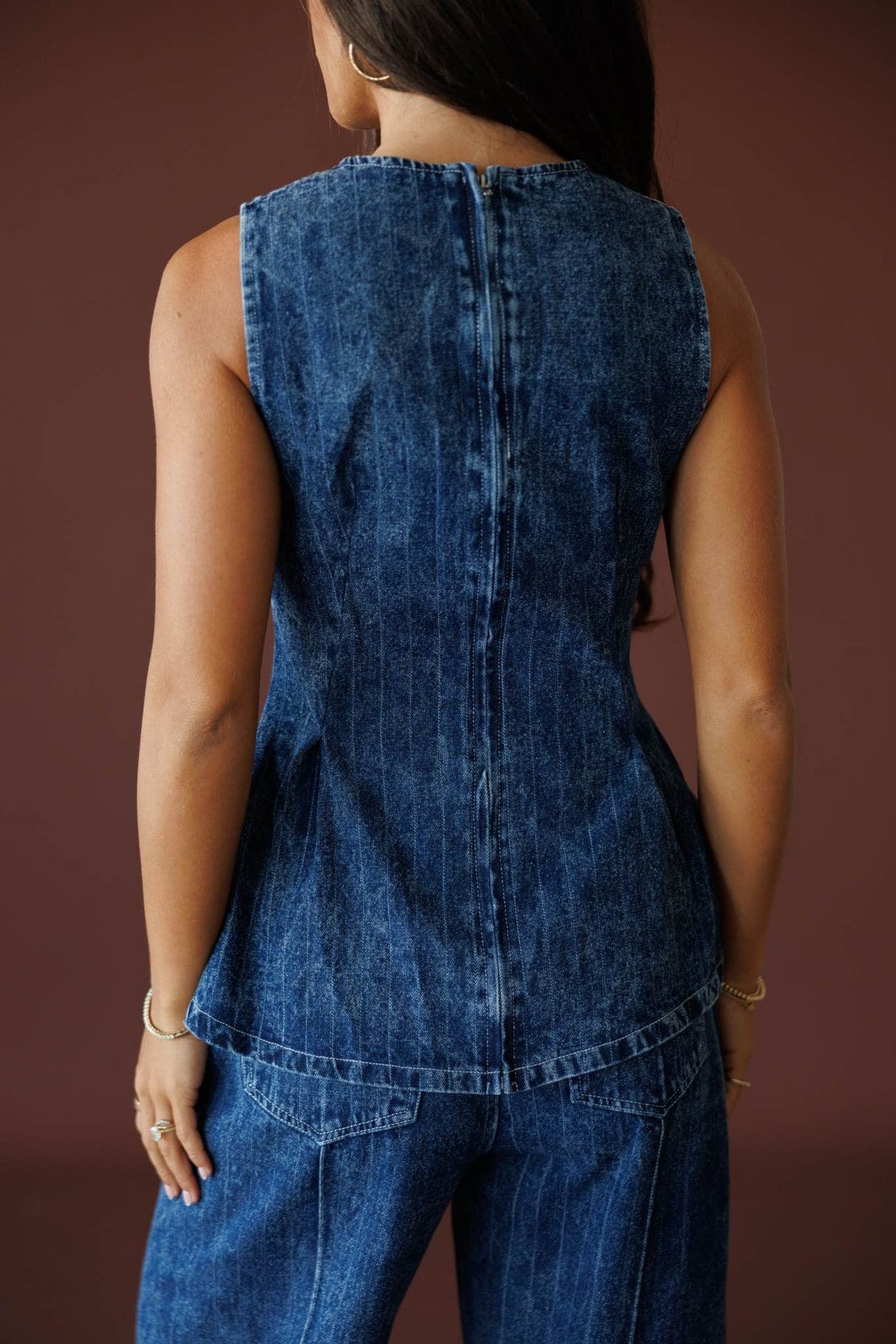 Harbor Lights Striped Denim Top