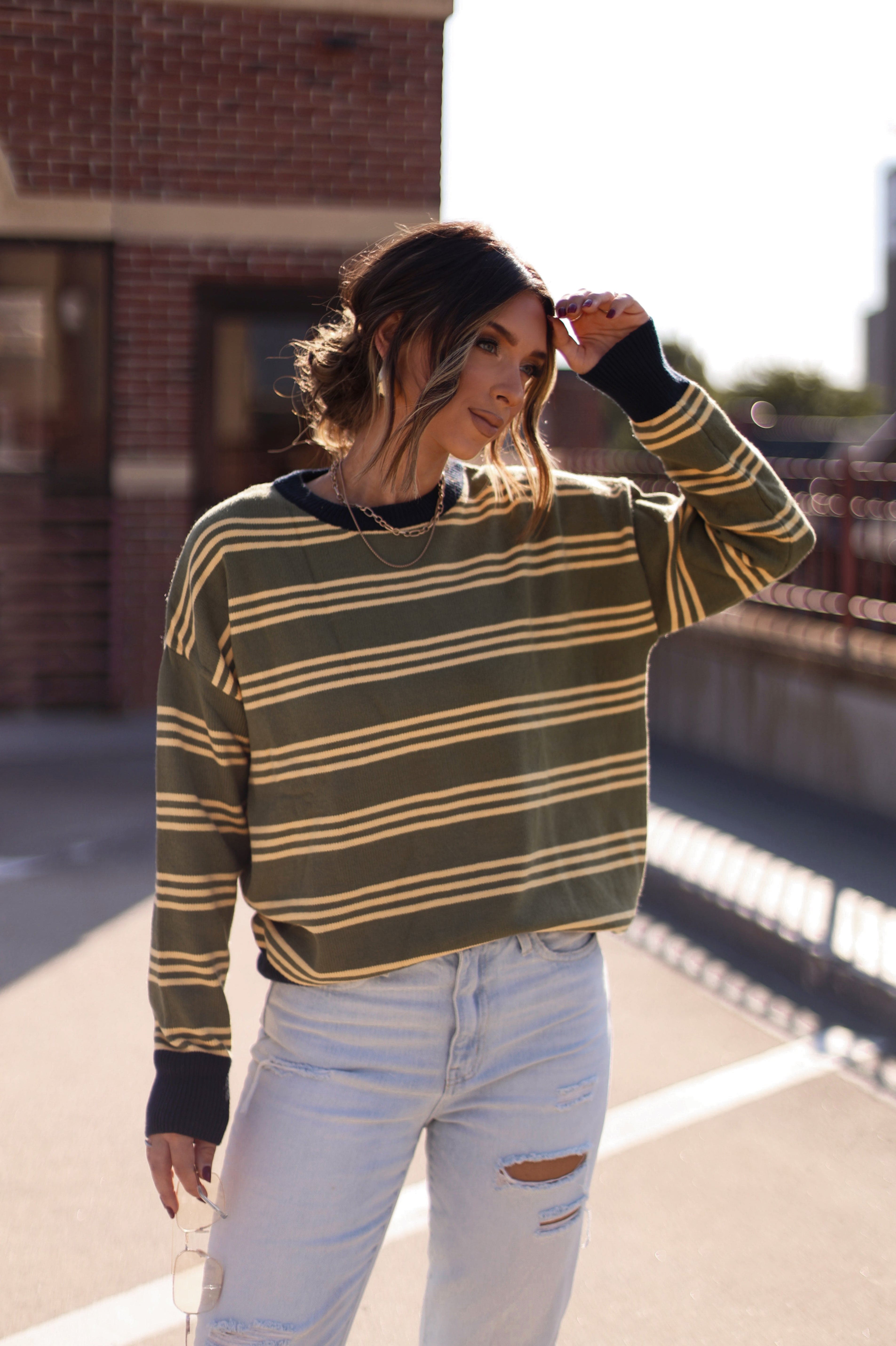 Harvest Stripes Sweater Le Lis