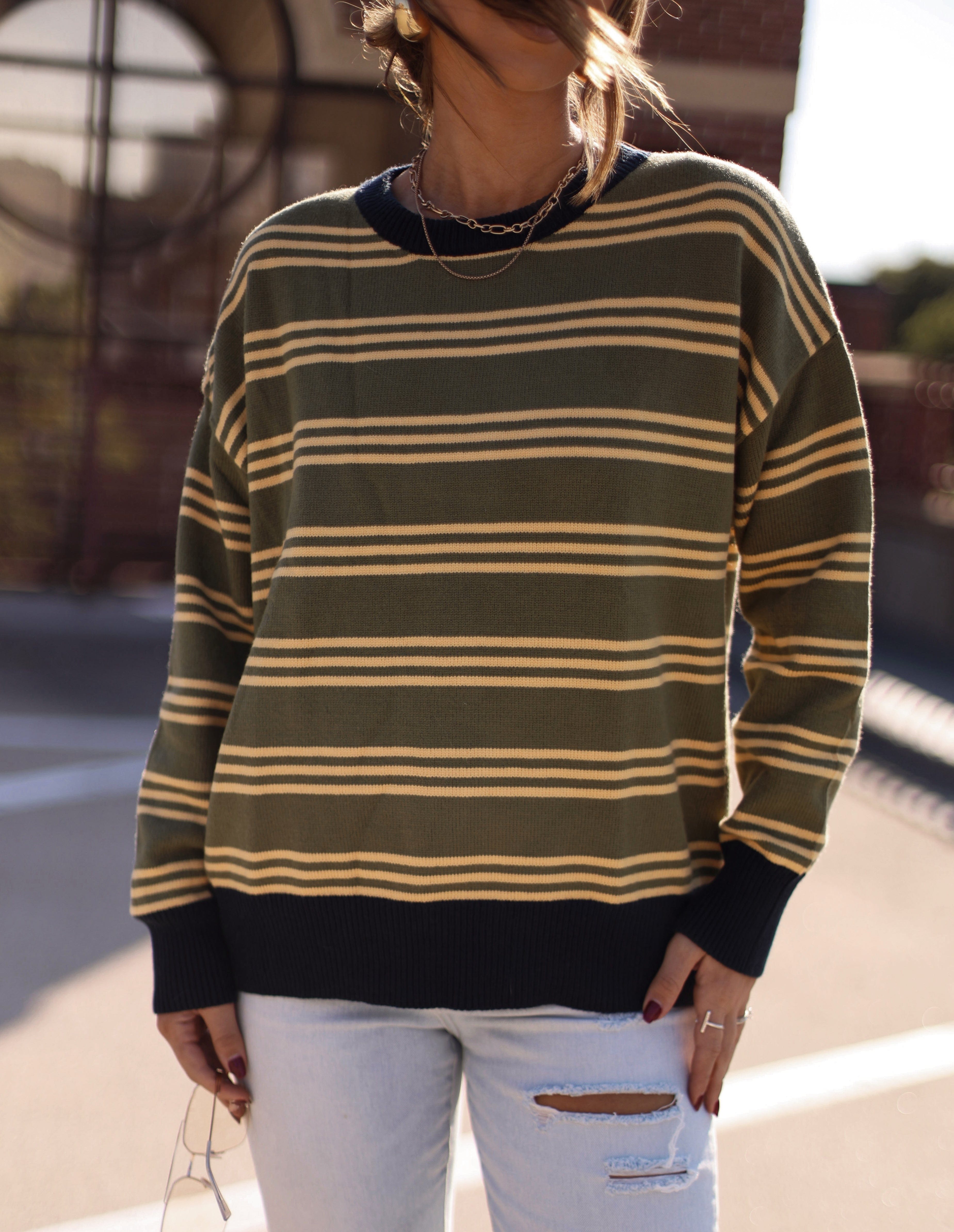 Harvest Stripes Sweater Le Lis