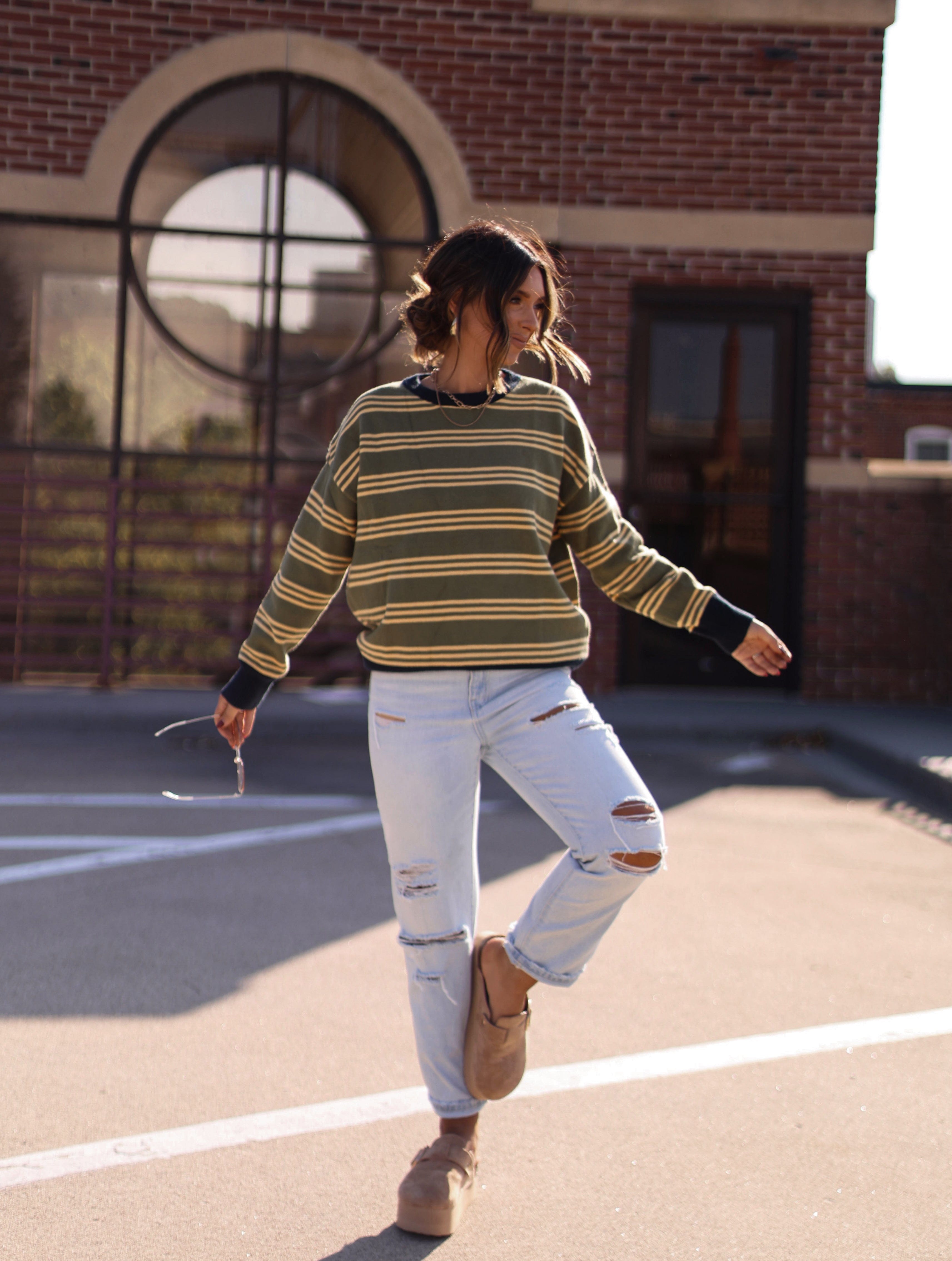 Harvest Stripes Sweater Le Lis