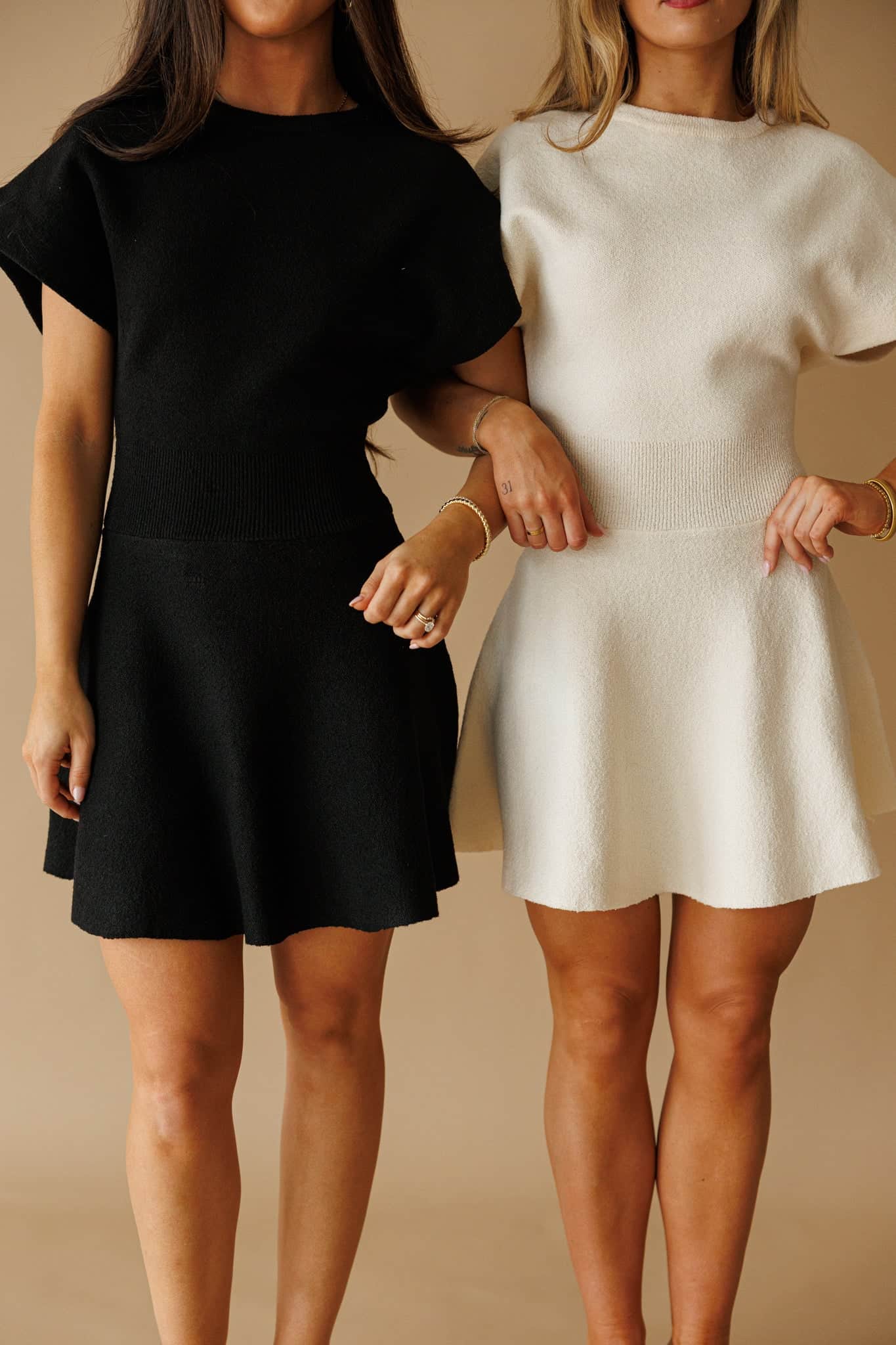 Classic Choice Knit Dress M Ivory by Lane 201 Classic Choice Knit Dress M Ivory by Lane 201