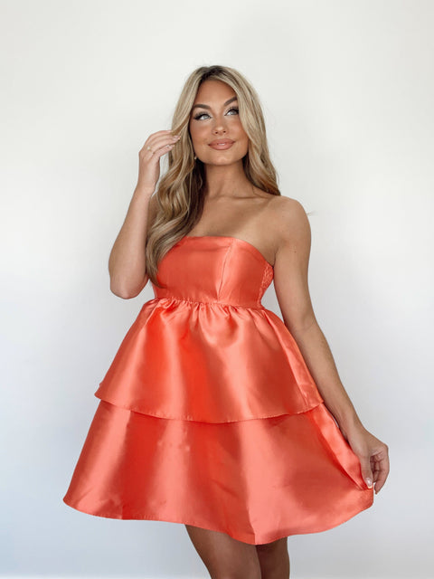 Bright Coral Color Dresses