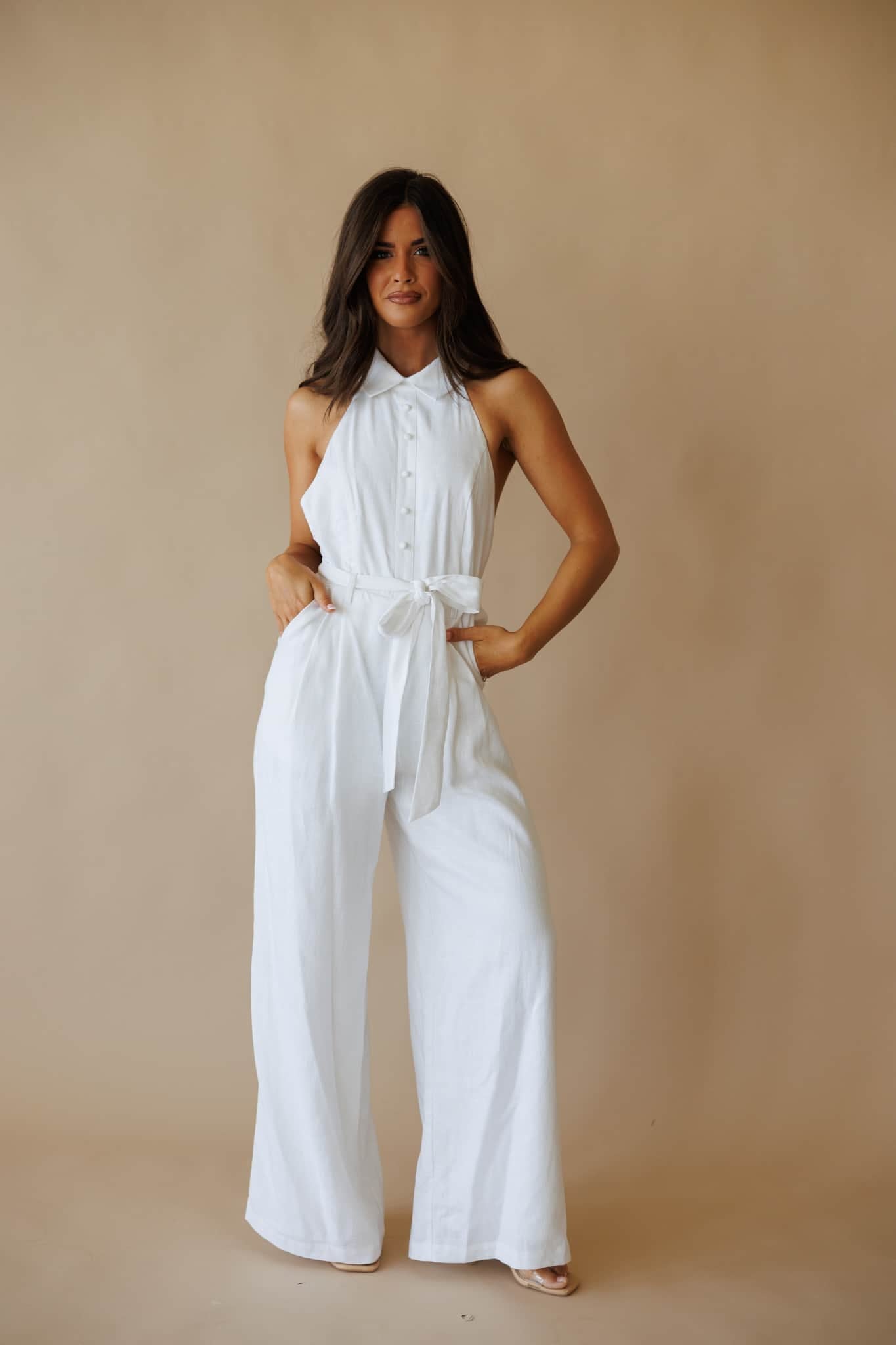 Vacay Vow Linen Jumpsuit