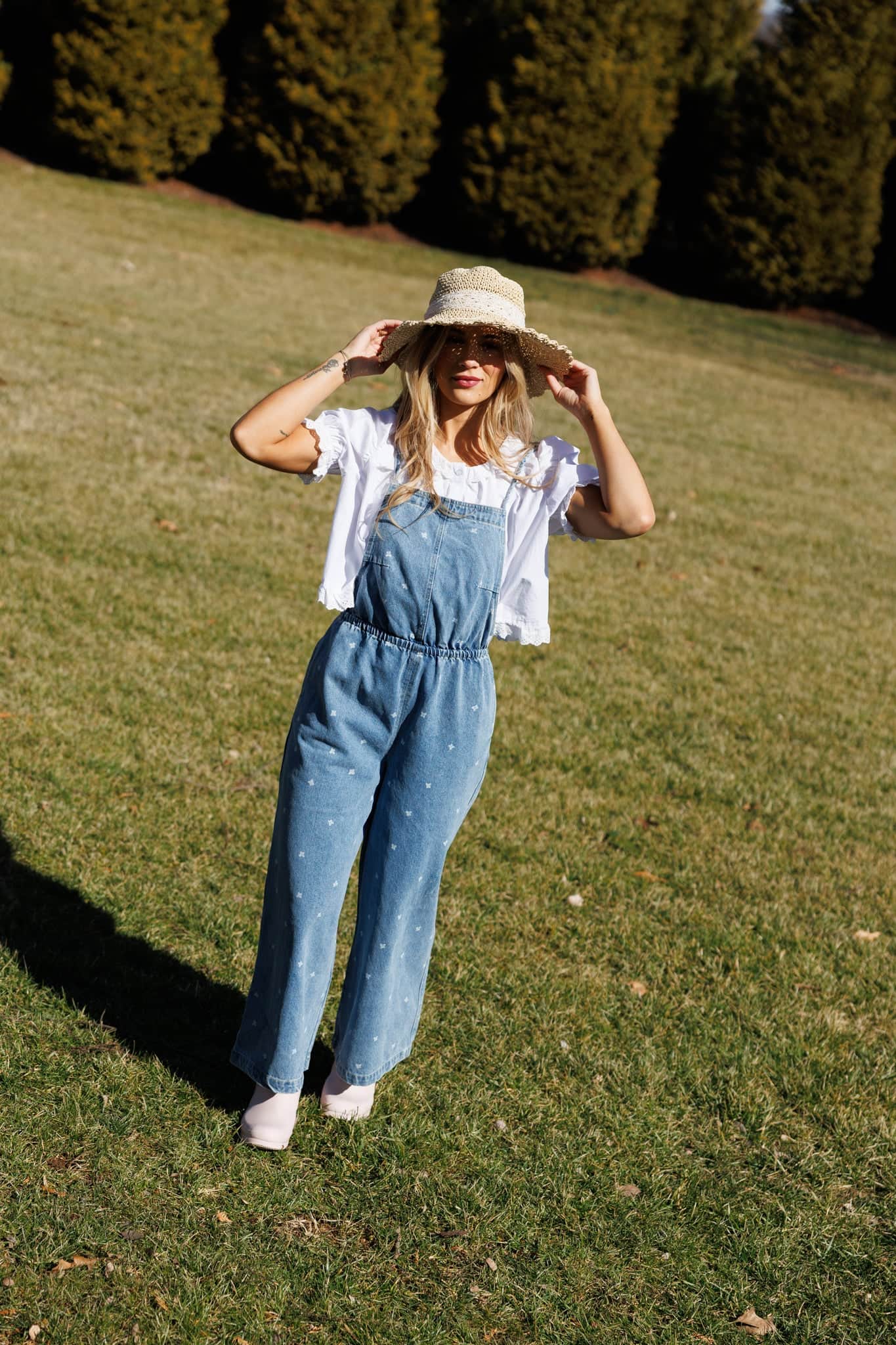 The Wildflower Denim Jumpsuit