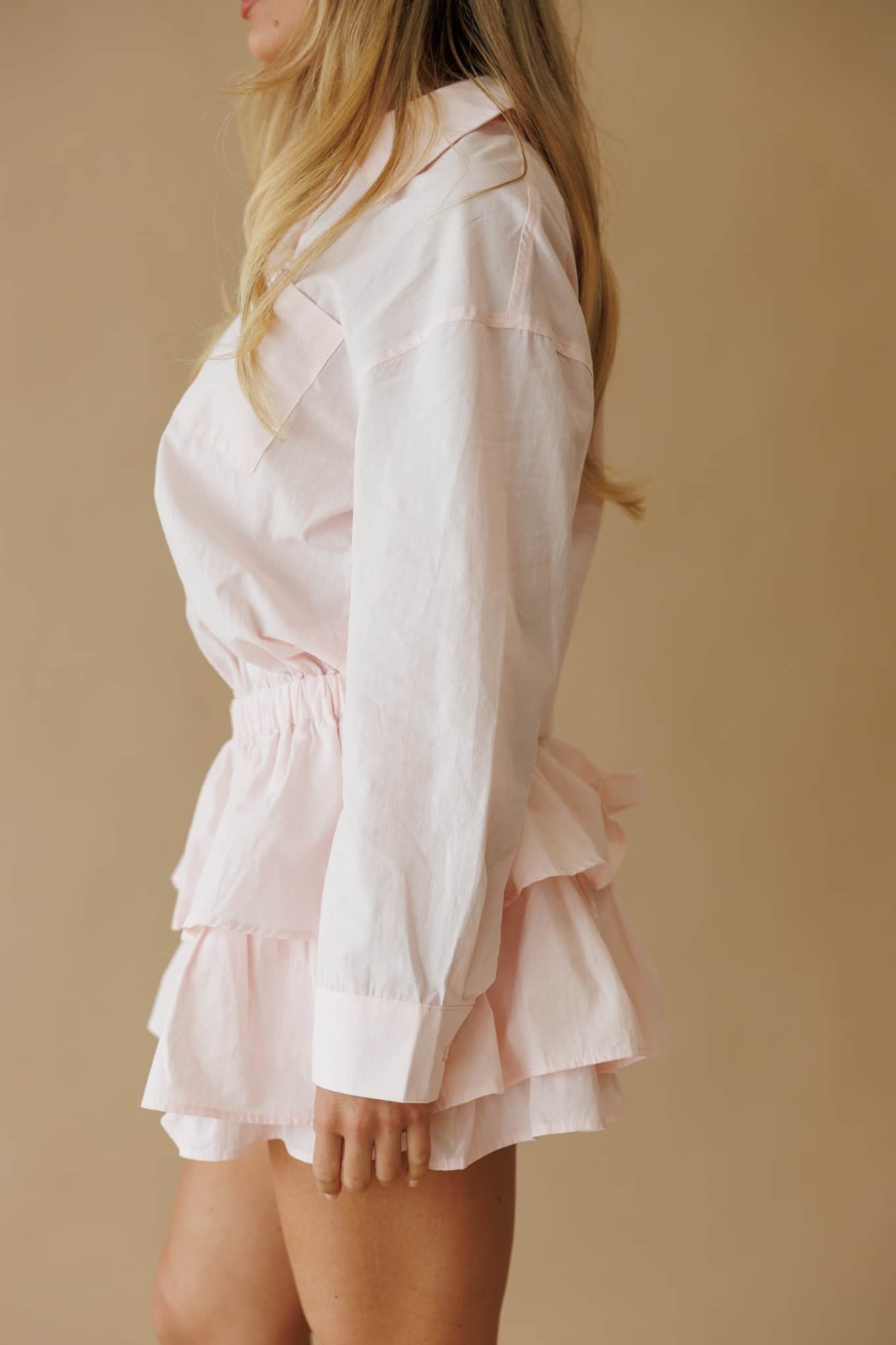 Baby Pink Ruffle Romper