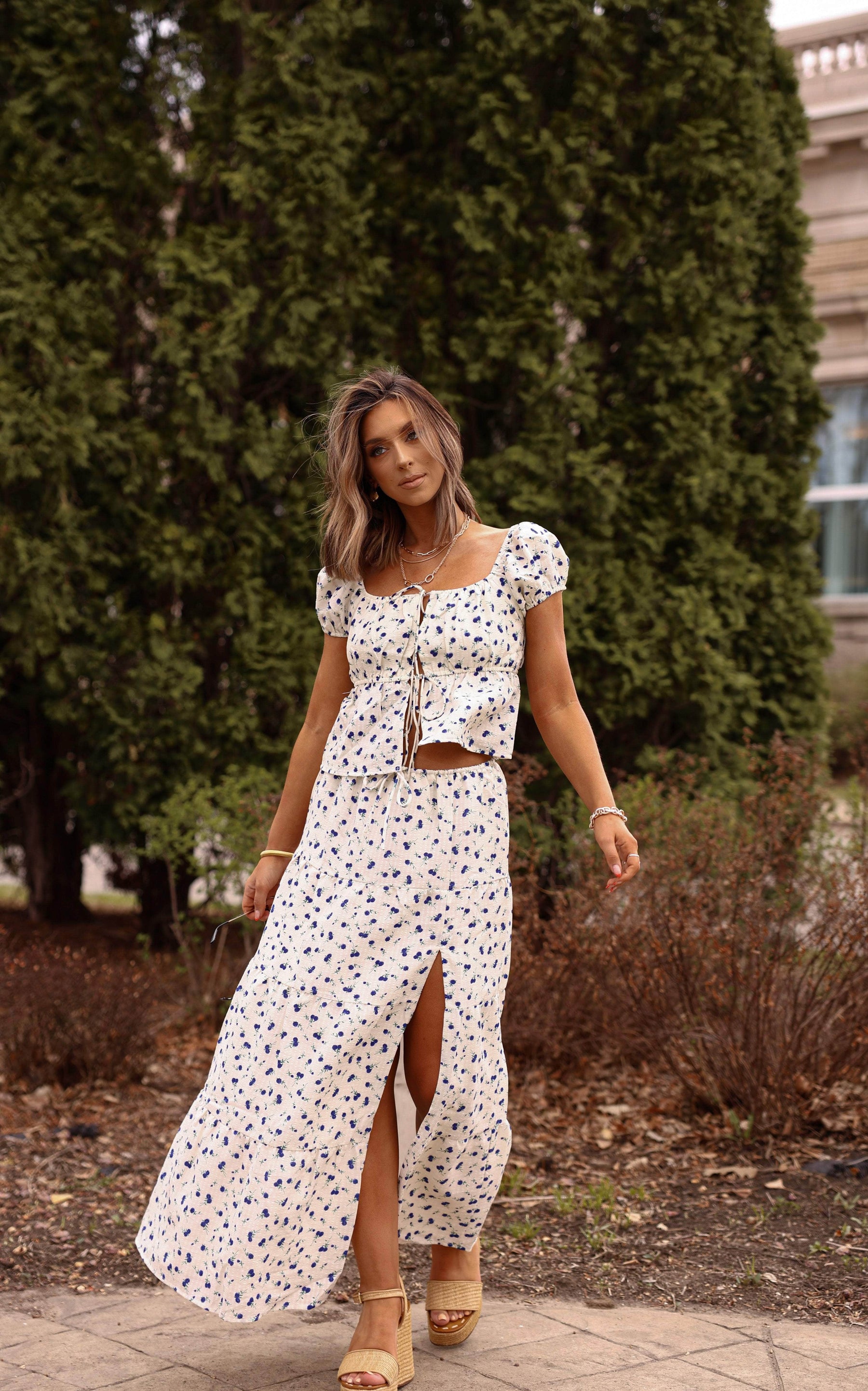 Garden Embroidery Skirt