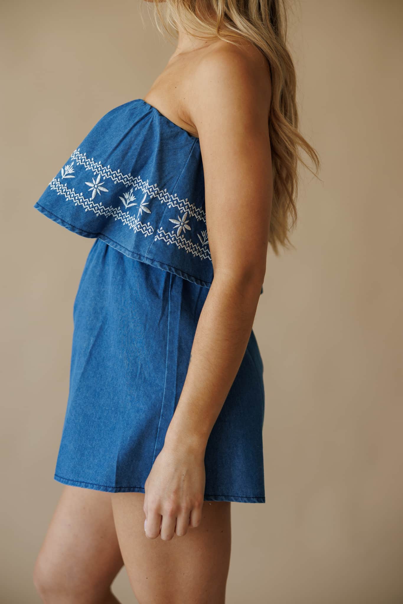 Indie Denim Romper