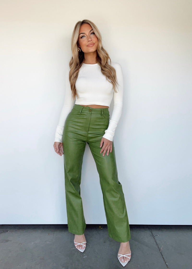 Love Me Dearly High Waisted Pants in Jade (Online Exclusive) – Uptown  Boutique Ramona