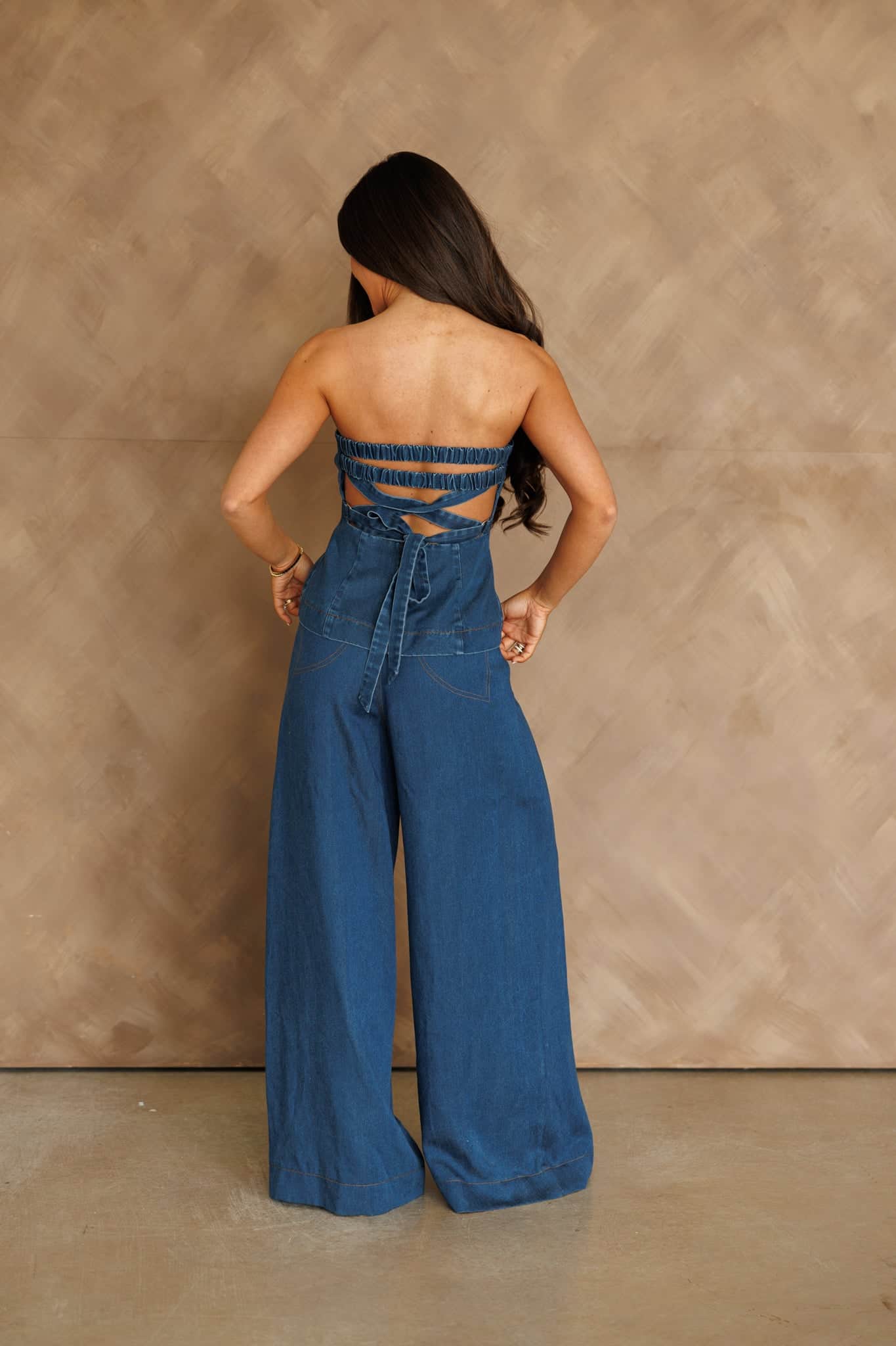 Westward Denim Palazzo Pants