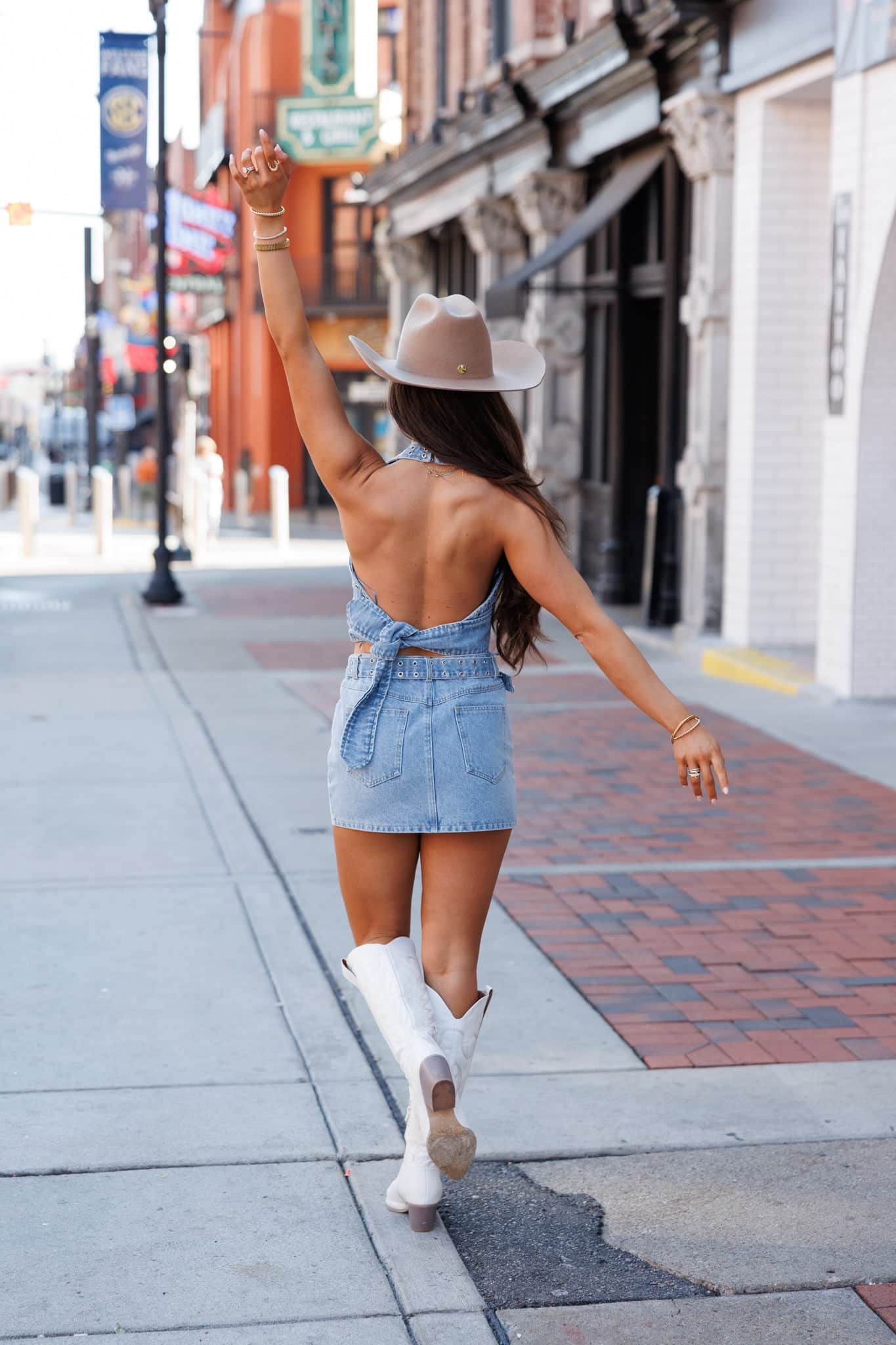Neon Cowgirl Denim Top