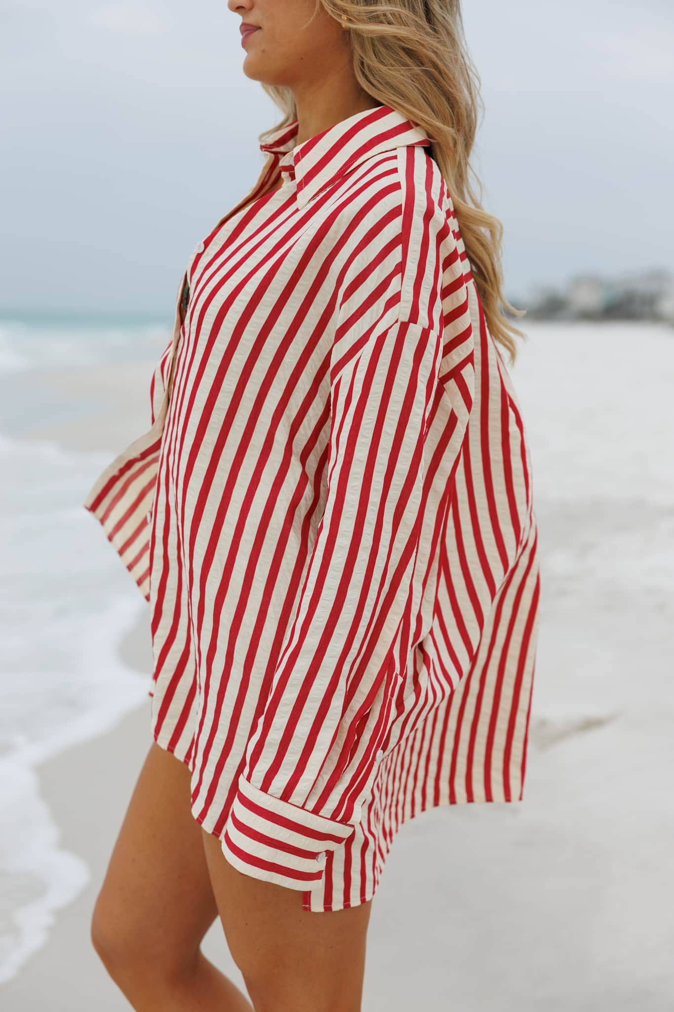 Red Tide Button Down