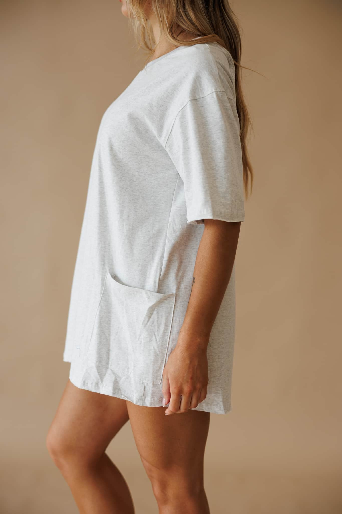 [Pre-Order!] Grey Tee Knit Romper