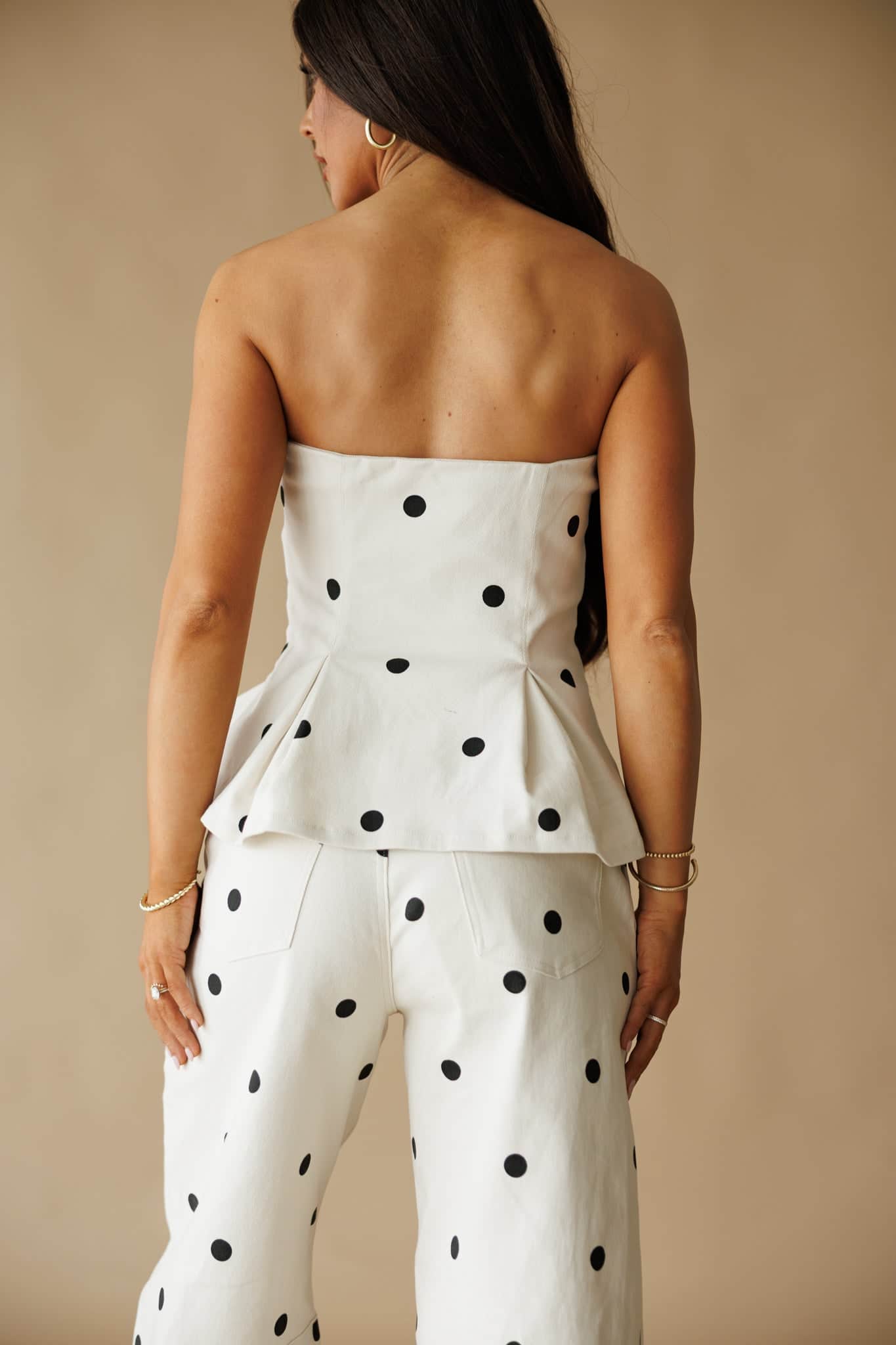 Ivory Polka Dot Top