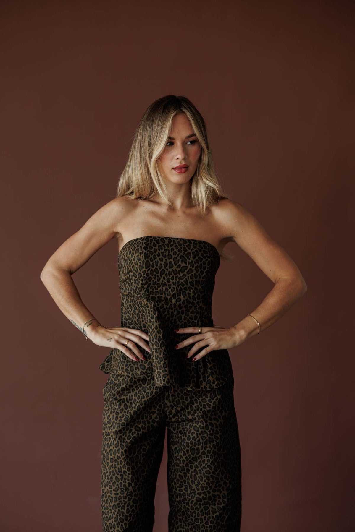 Leopard print top