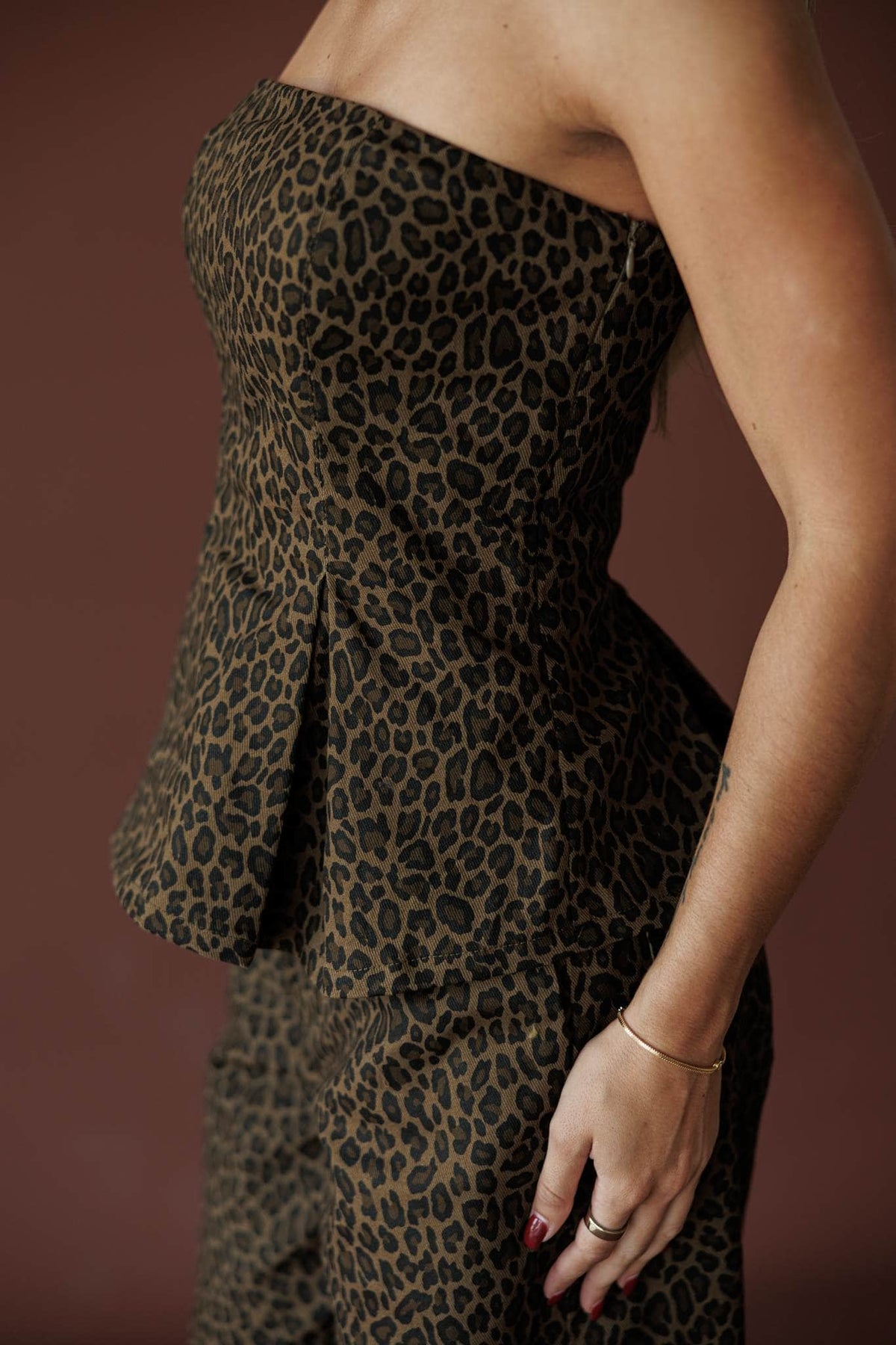 Leopard print top