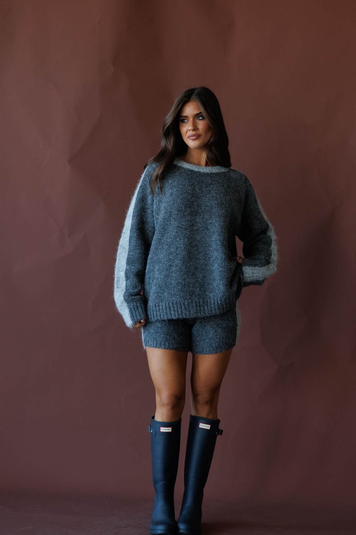 Knit lounge shorts