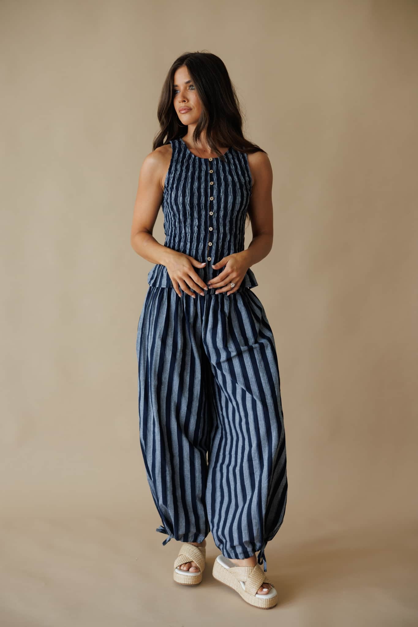 Marina Nights Striped Top