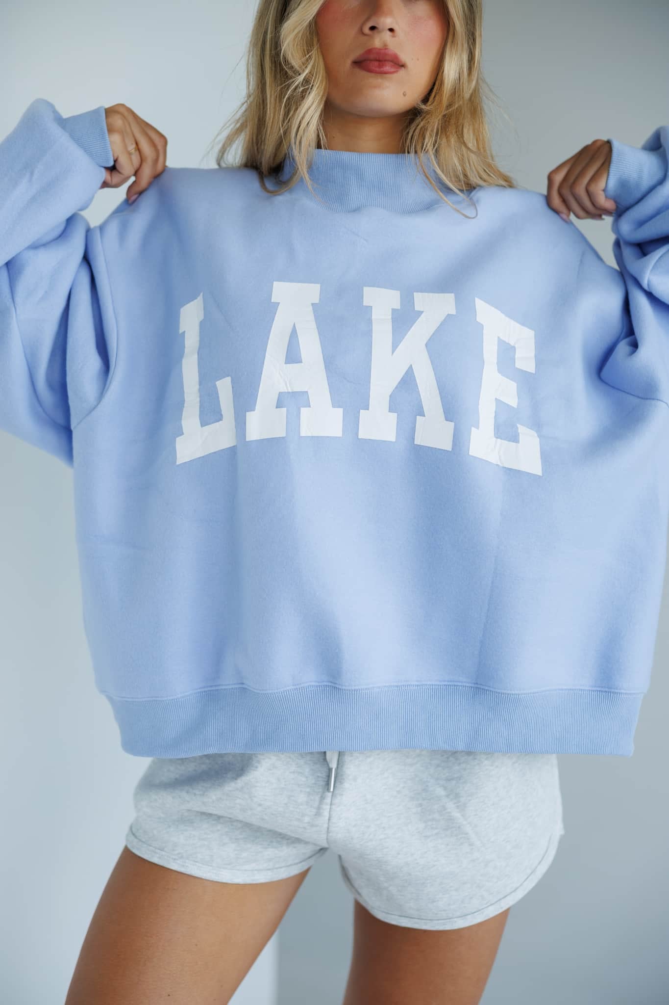 Beach and Lake Reversible Mock Neck