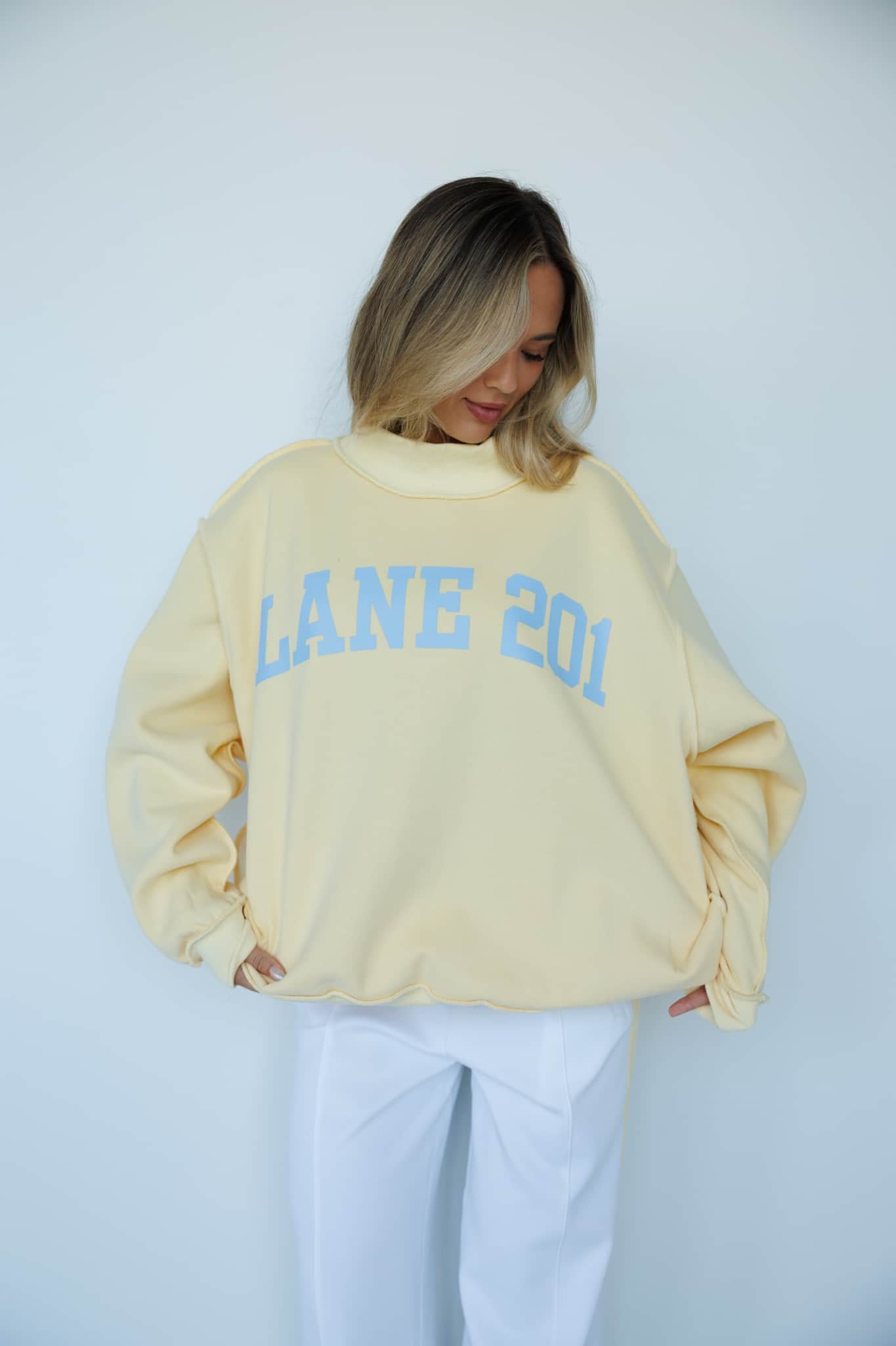 Yellow Lane 201 Mock Neck Sweatshirt