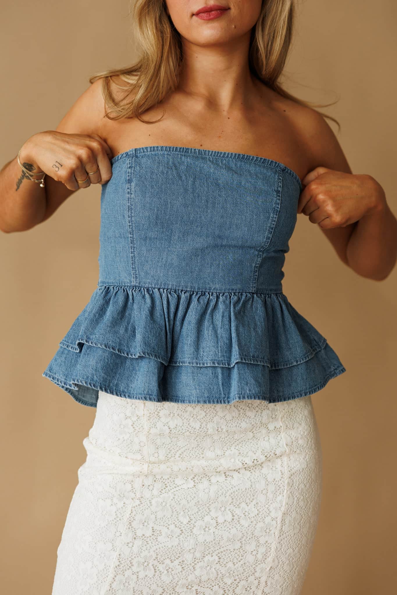 Southern Skies Denim Top