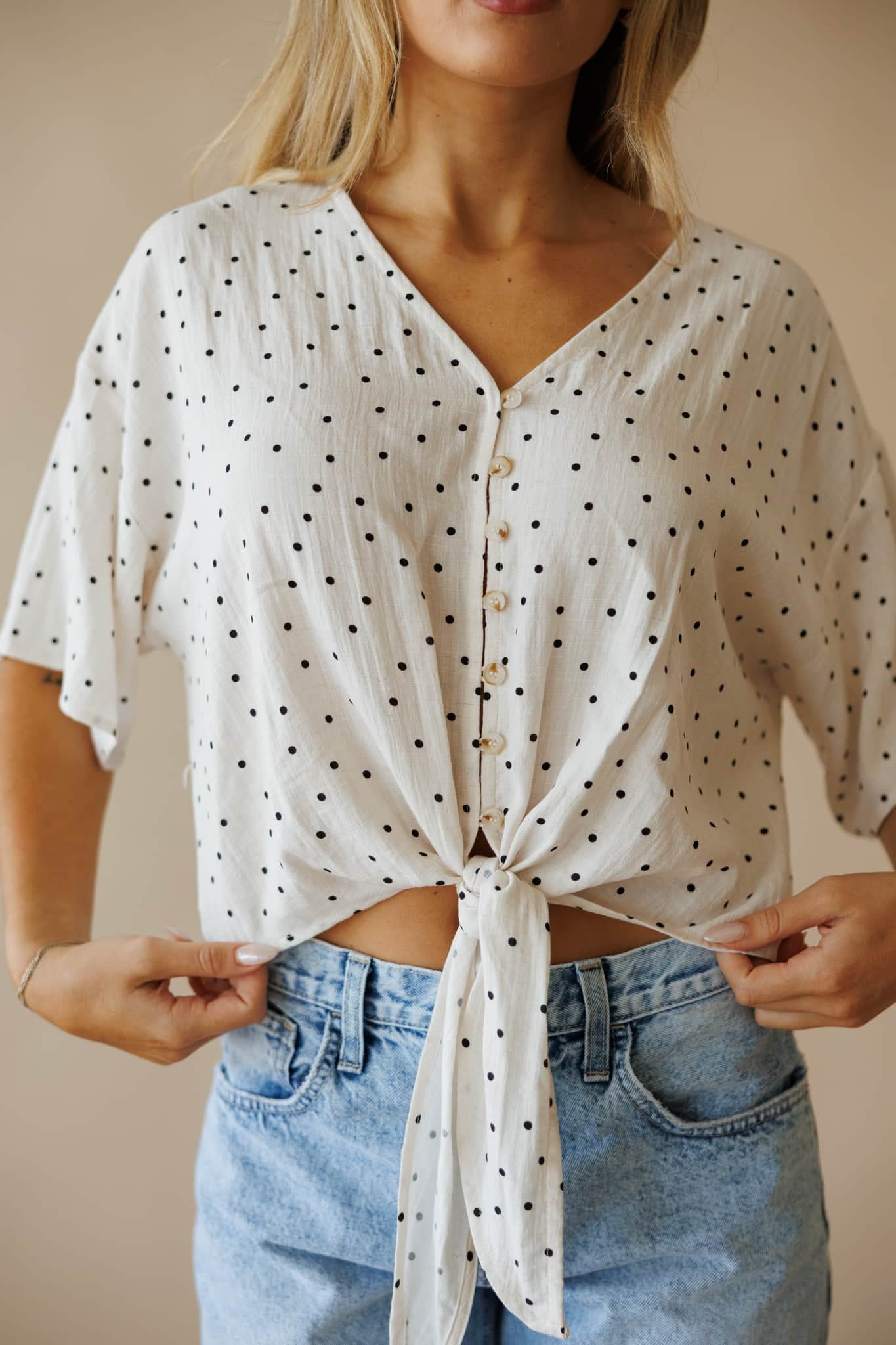 Market Street Tie Top