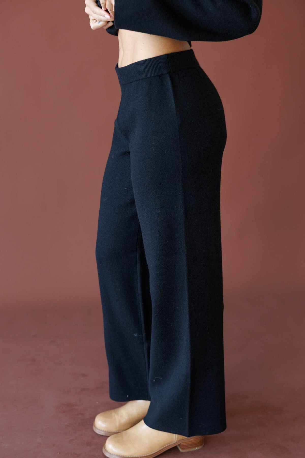 Black sweater pants