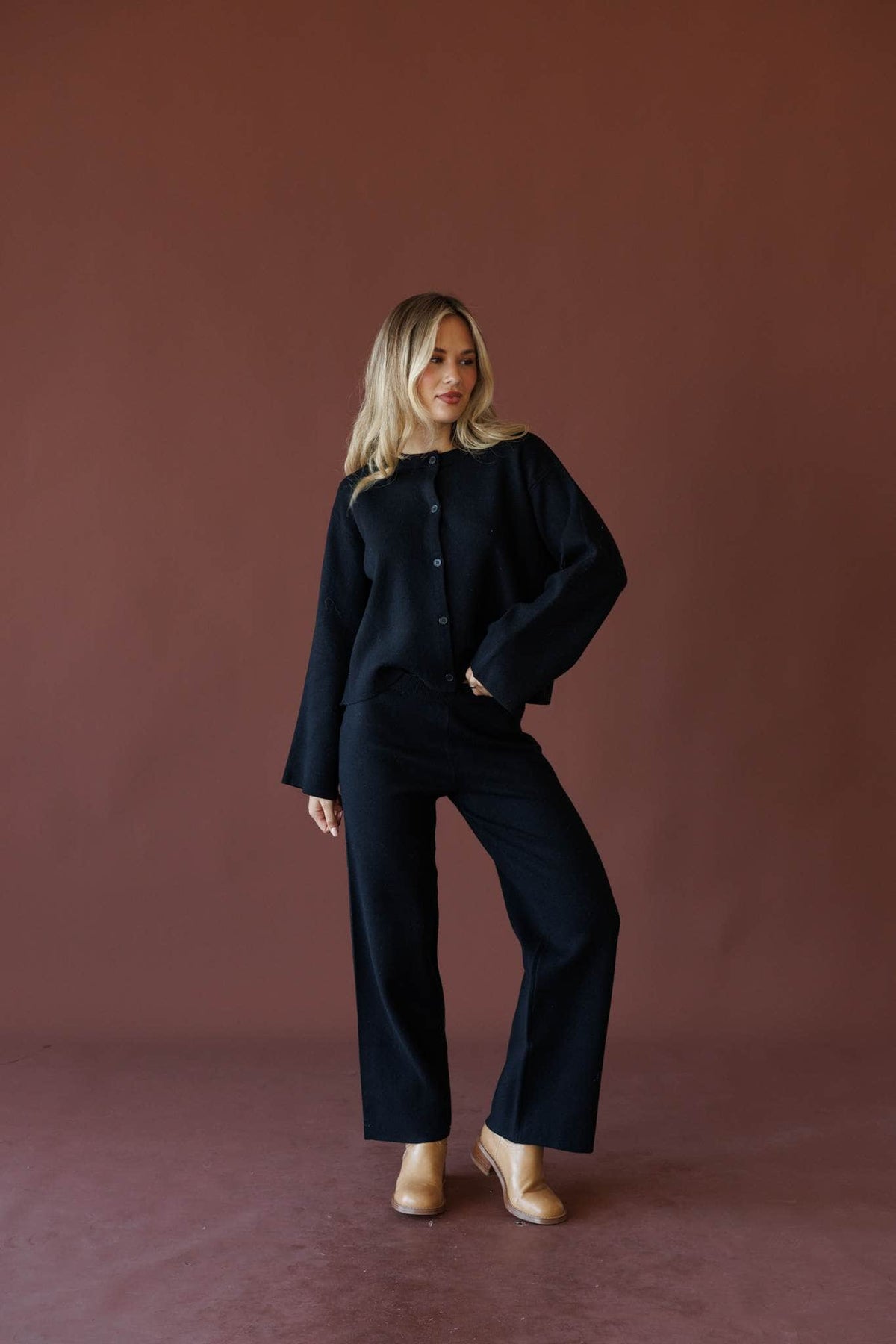 Black sweater pants