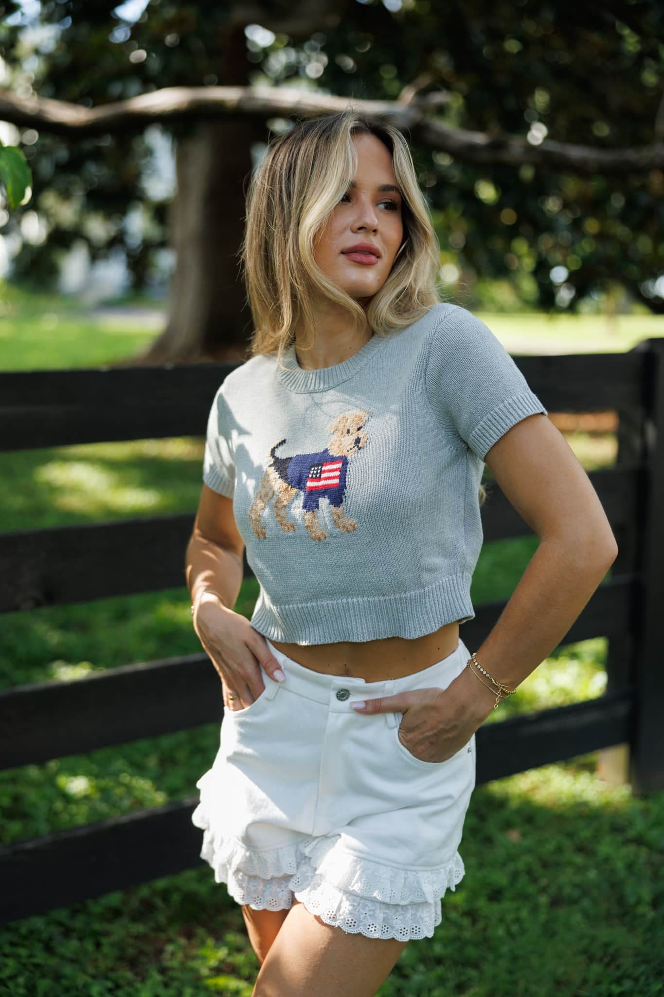 Patriot Pup Sweater Top