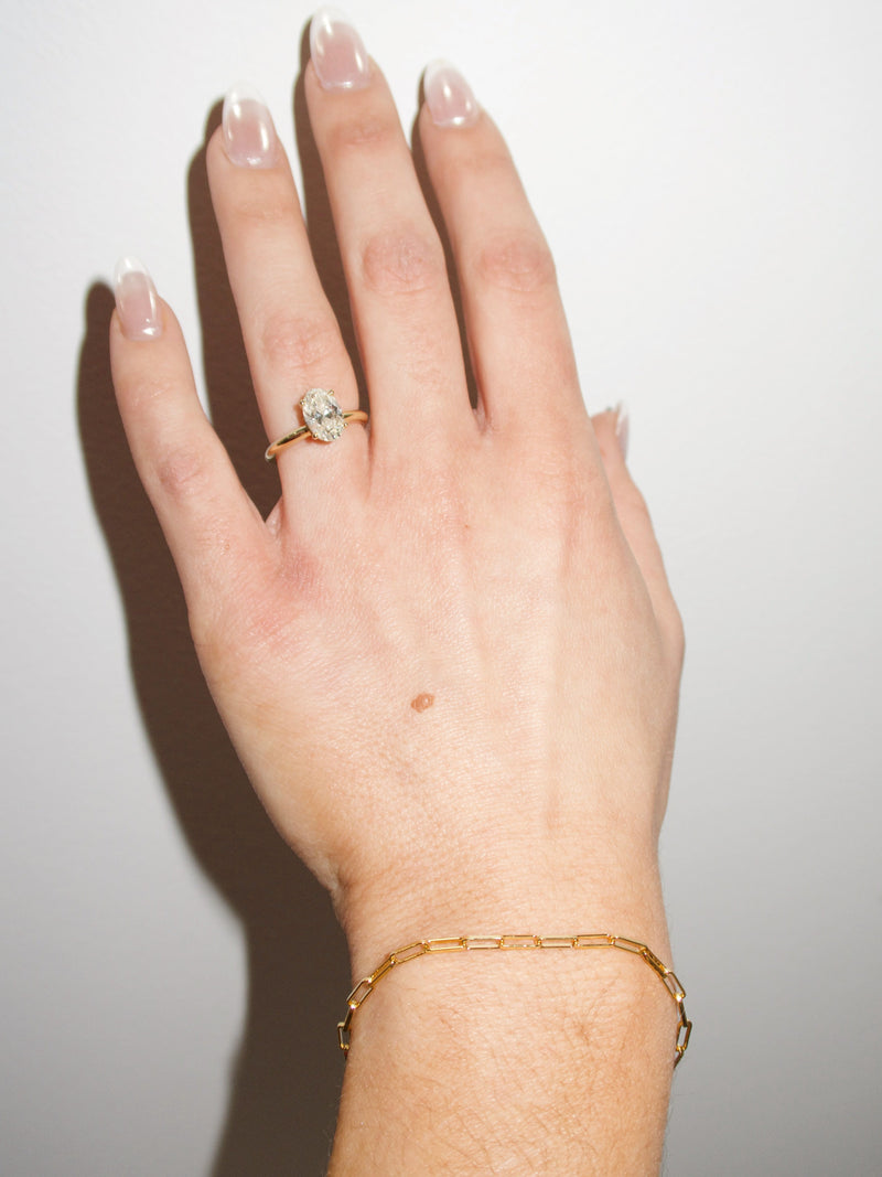 JB1000 simple gold chain bracelet by together