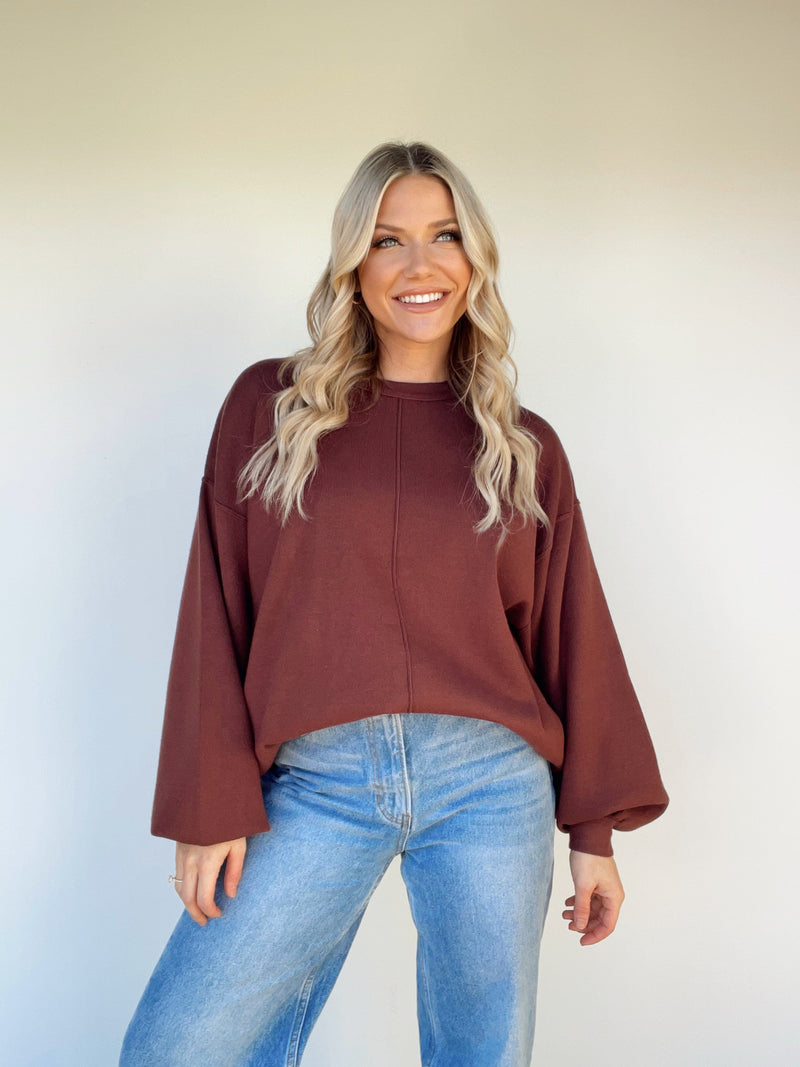 L4881-LANE brick sweater top by together
