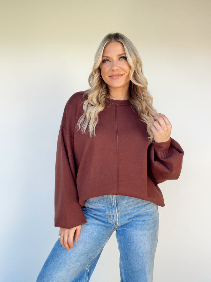 L4881-LANE brick sweater top by together