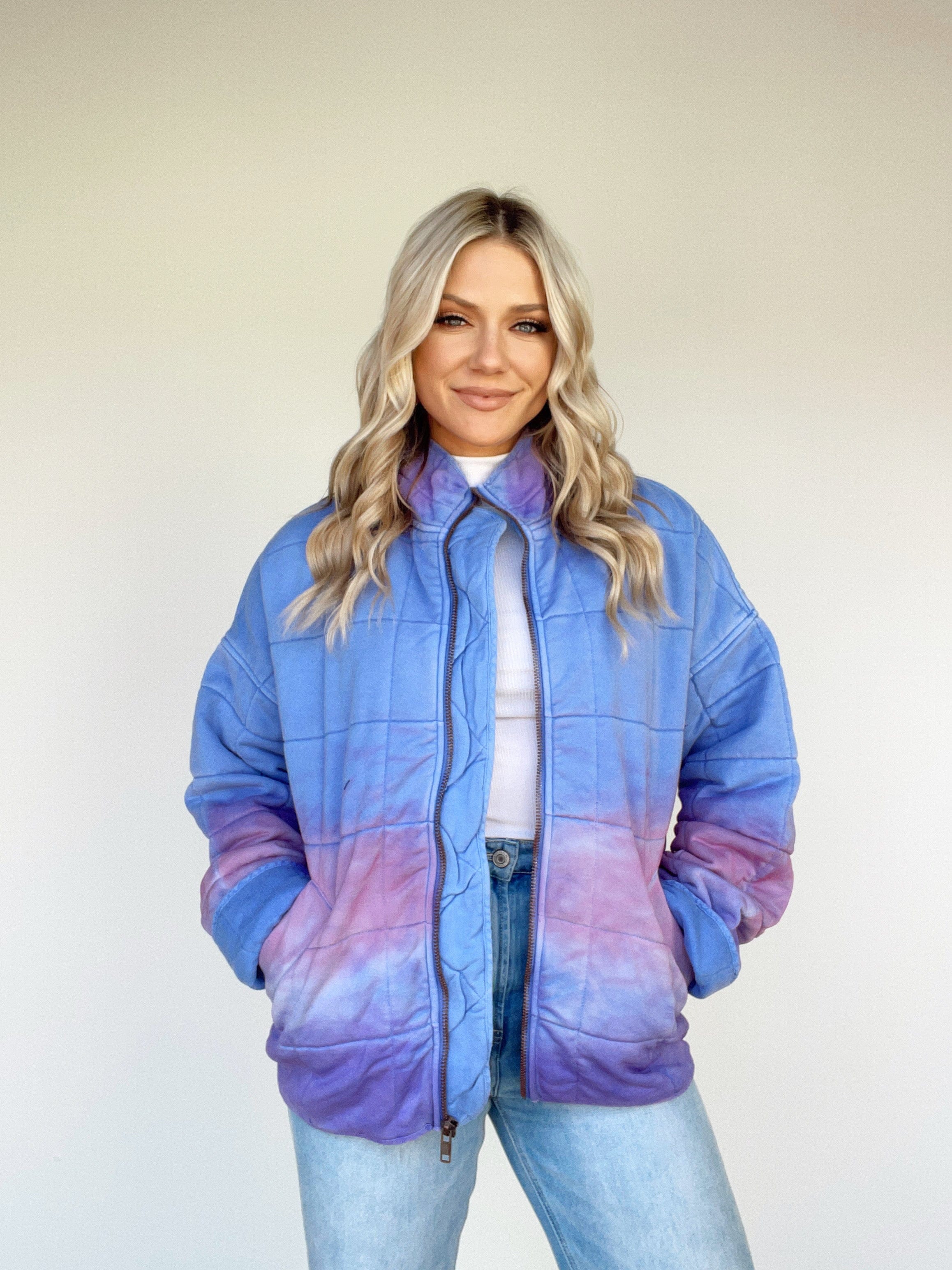 L6592-LANE blue/purple jacket by together